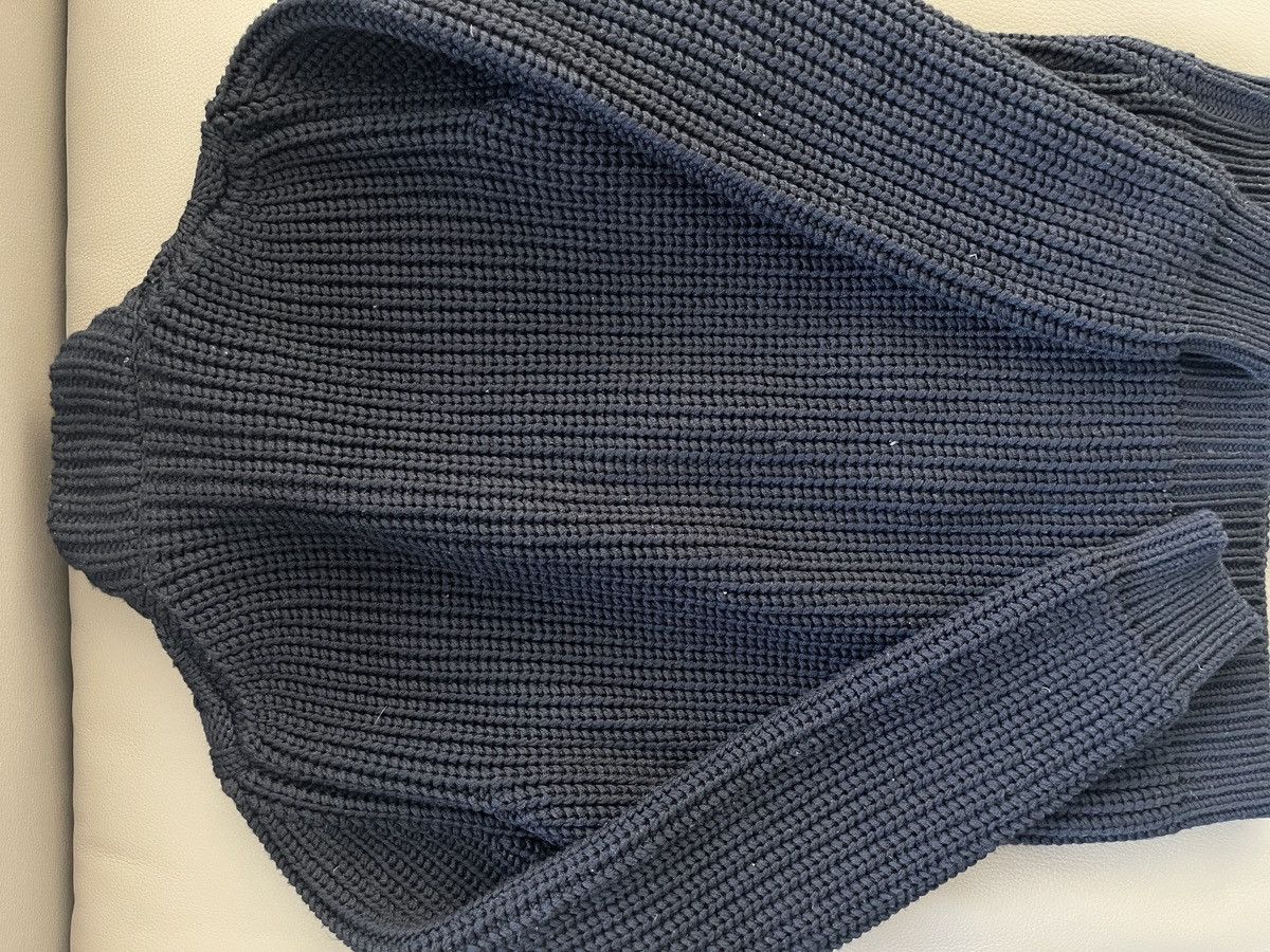 Cable knit chunky wool cardigan