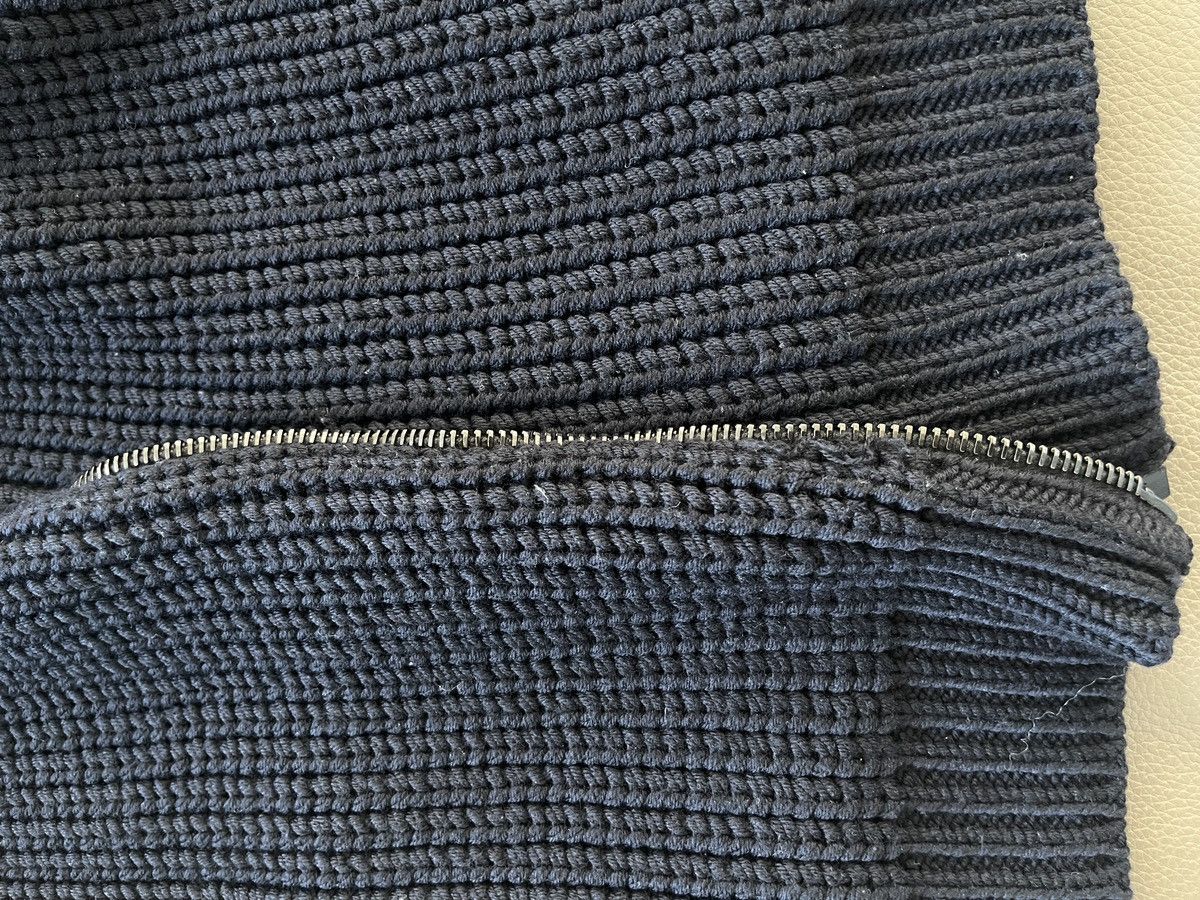 Cable knit chunky wool cardigan