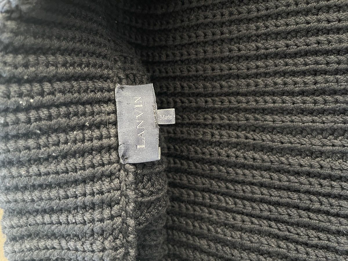 Cable knit chunky wool cardigan