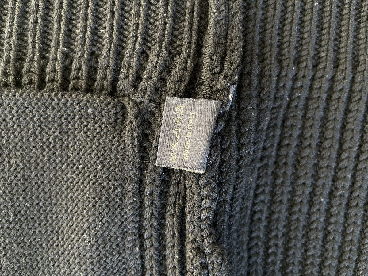 Cable knit chunky wool cardigan