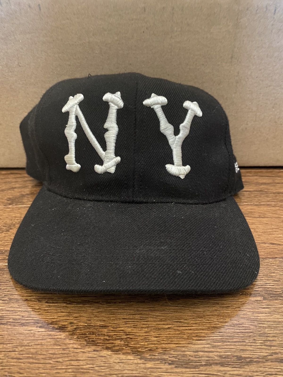40oz NYC Maison Margiela Snapback Hat Cap Adjustable Green Brim Black White