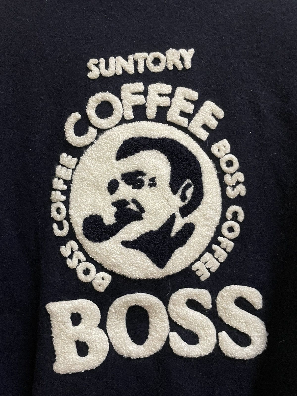 Vintage Vintage Suntory Boss Coffee Varsity Wool Jacket Size US M / EU 48-50 / 2 - 2 Thumbnail