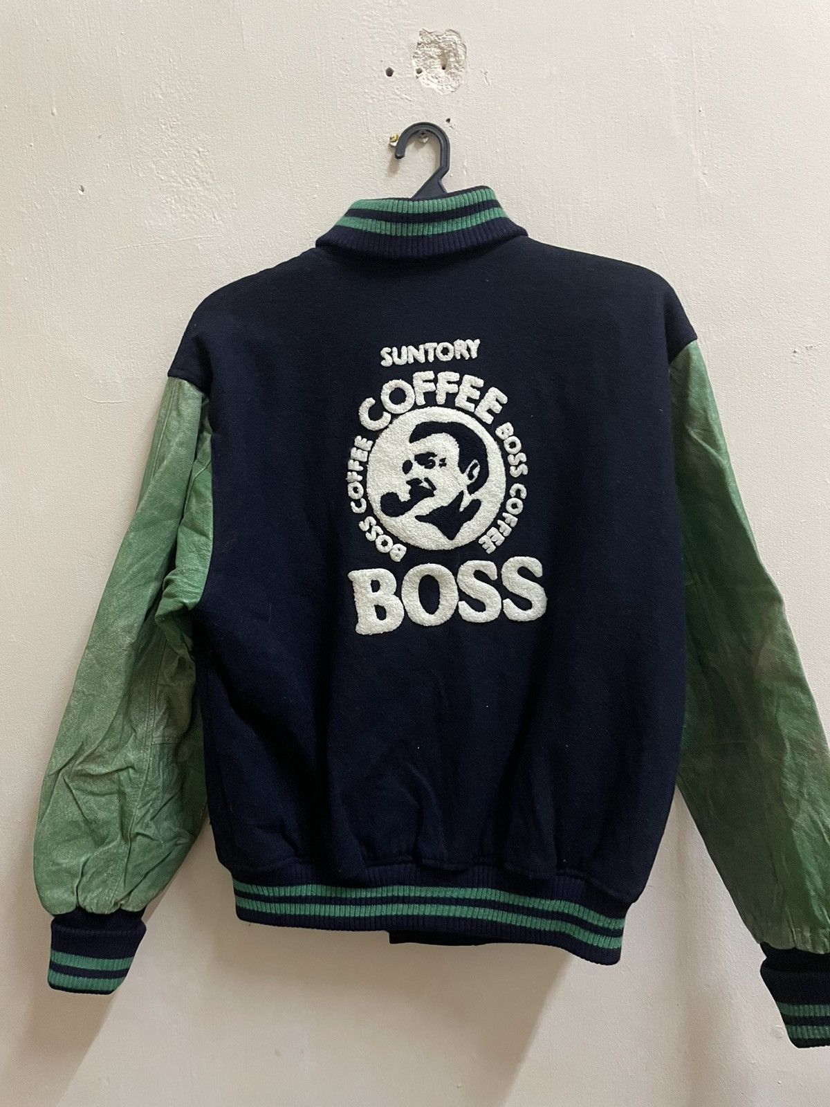 Vintage Suntory Boss Coffee Varsity Wool Jacket