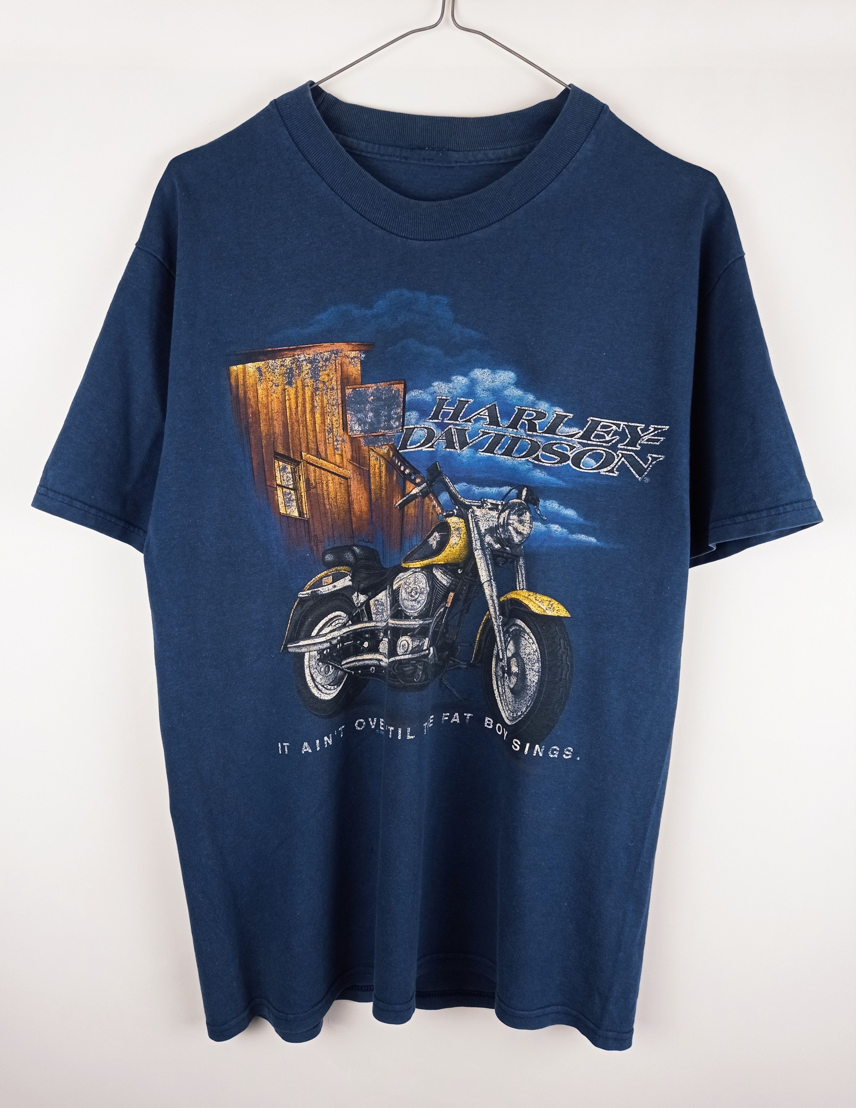 Vintage 1996 Vintage Harley Davidson San Francisco Navy T-shirt Size US L / EU 52-54 / 3 - 1 Thumbnail