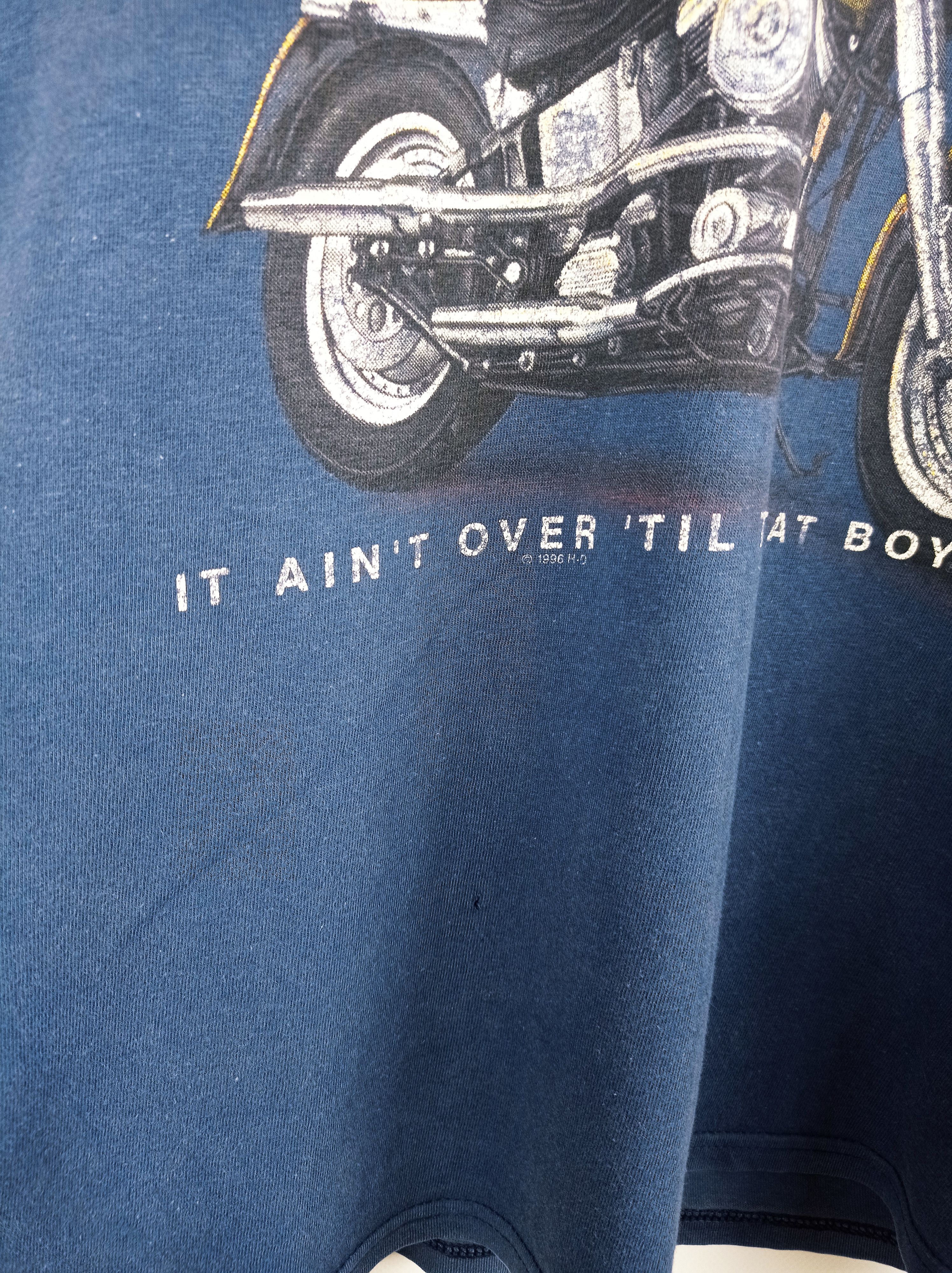 Vintage 1996 Vintage Harley Davidson San Francisco Navy T-shirt Size US L / EU 52-54 / 3 - 3 Thumbnail