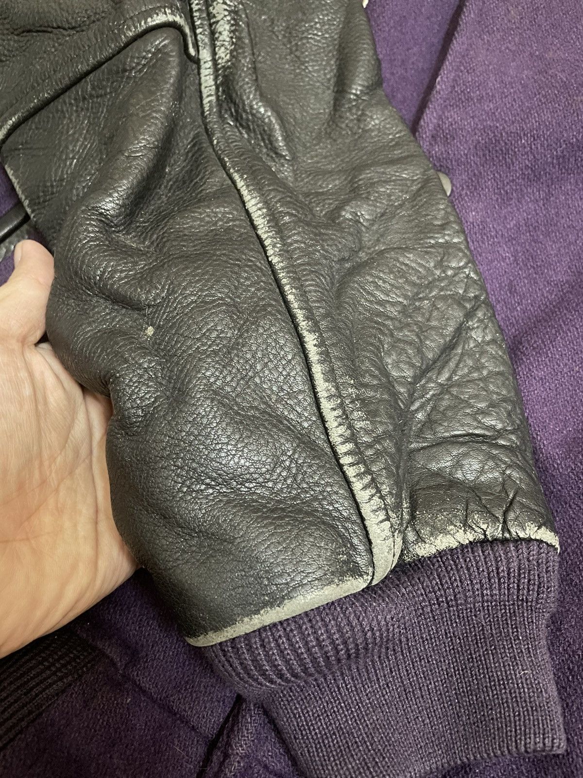 Vintage Neoblood Japanese Varsity Wool Leather Jacket Size US M / EU 48-50 / 2 - 12 Thumbnail