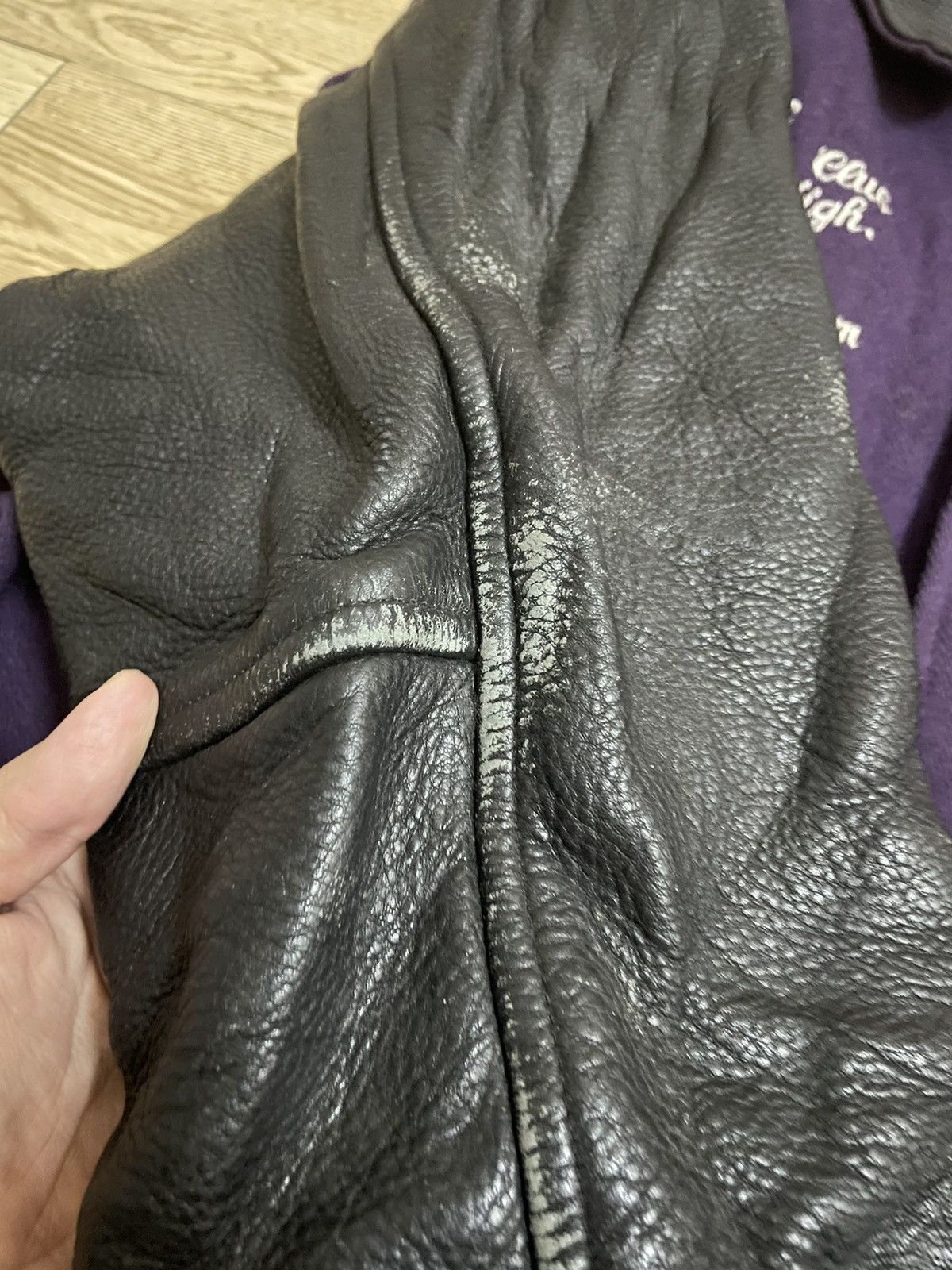 Vintage Neoblood Japanese Varsity Wool Leather Jacket Size US M / EU 48-50 / 2 - 13 Thumbnail