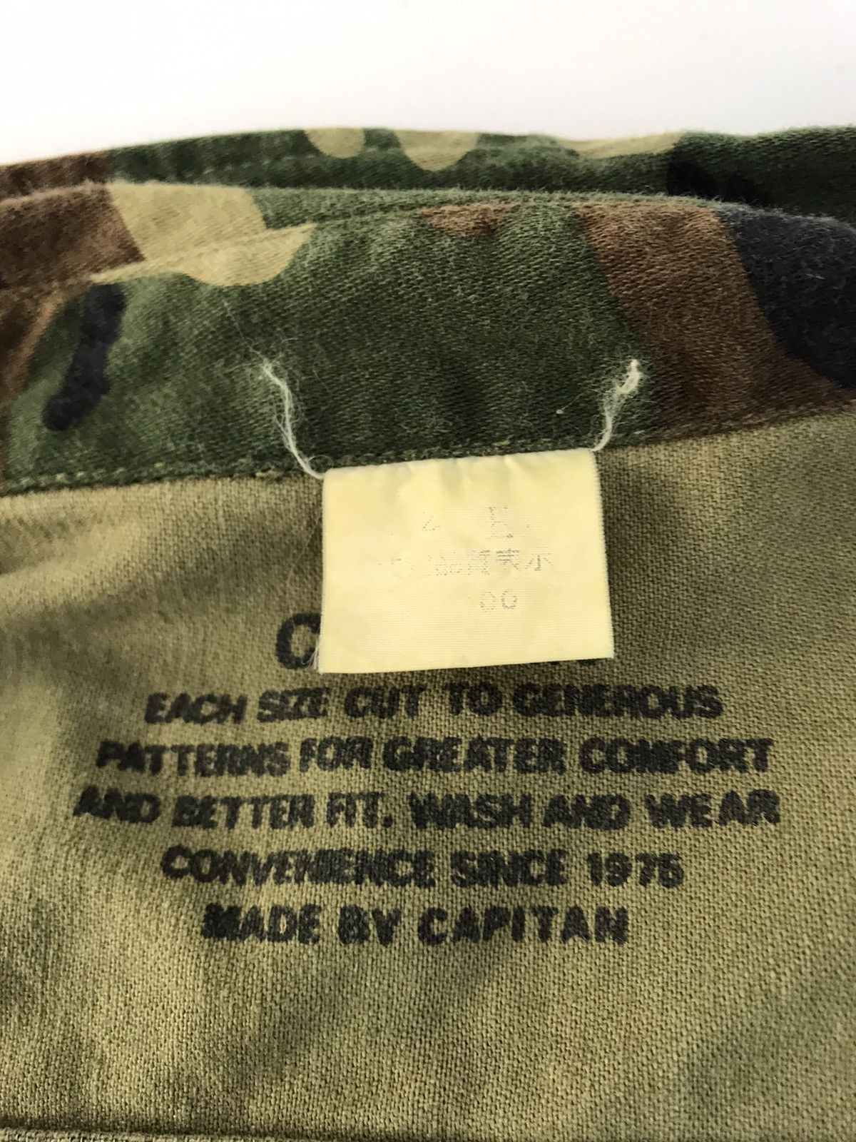 Japanese Brand Capitan Camouflage Button Up Shirt Pockets Green Military Size US XL / EU 56 / 4 - 7 Thumbnail