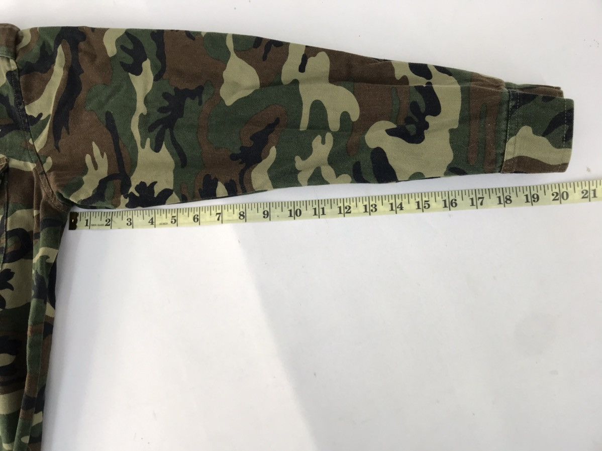 Japanese Brand Capitan Camouflage Button Up Shirt Pockets Green Military Size US XL / EU 56 / 4 - 11 Thumbnail