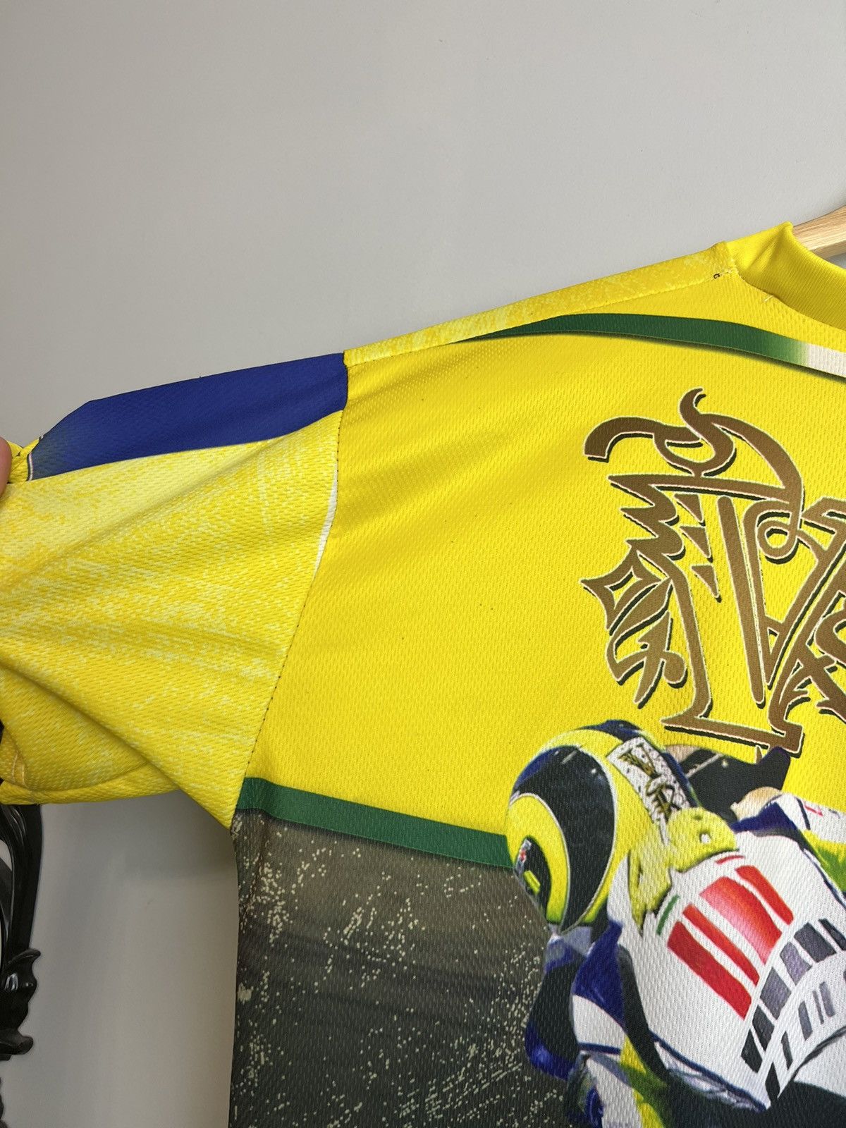 Vintage Yamaha Valentino Rossi Racing Full-print Jersey Motorsport Size US XL / EU 56 / 4 - 8 Thumbnail