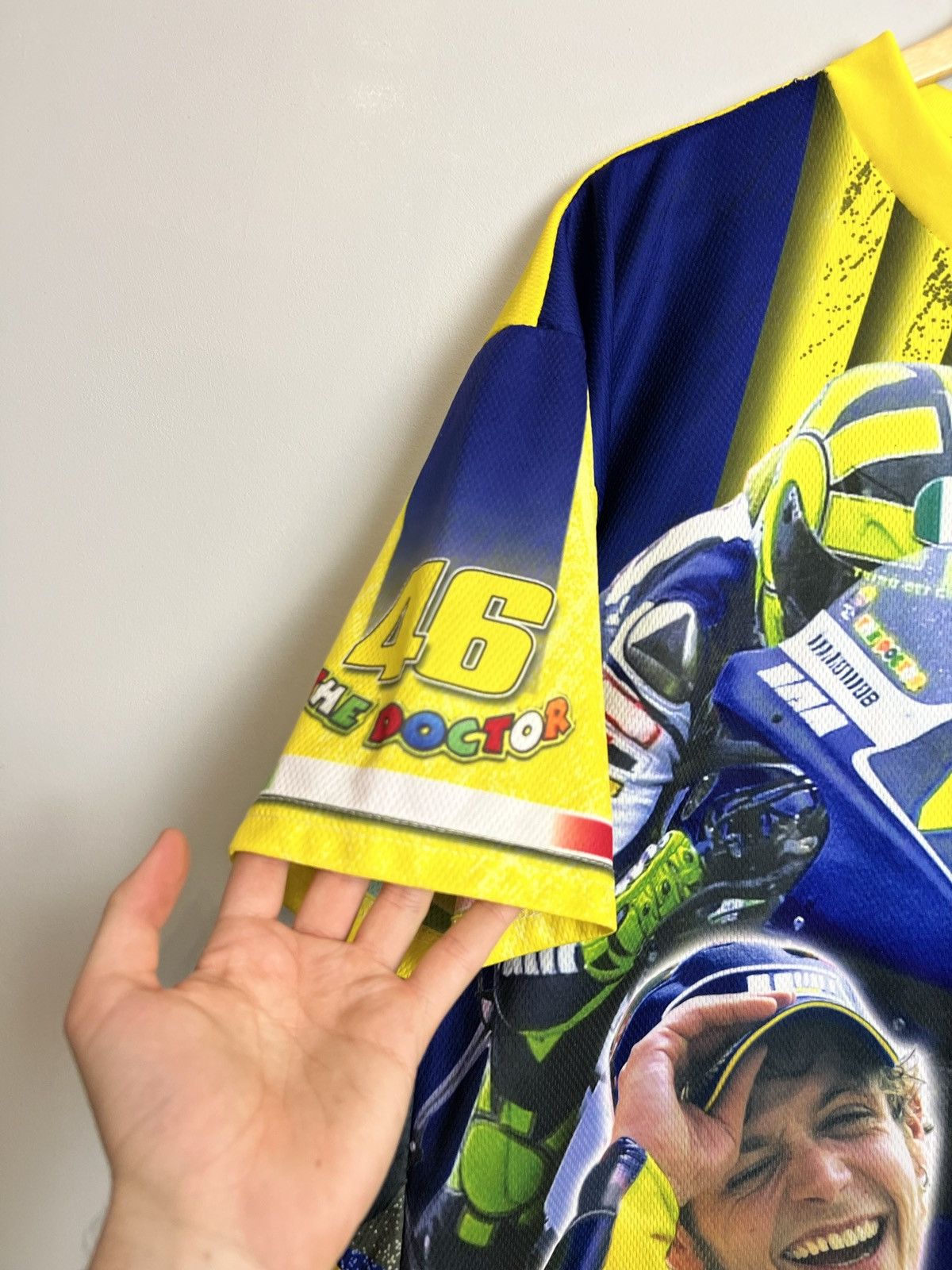 Vintage Yamaha Valentino Rossi Racing Full-print Jersey Motorsport Size US XL / EU 56 / 4 - 4 Thumbnail
