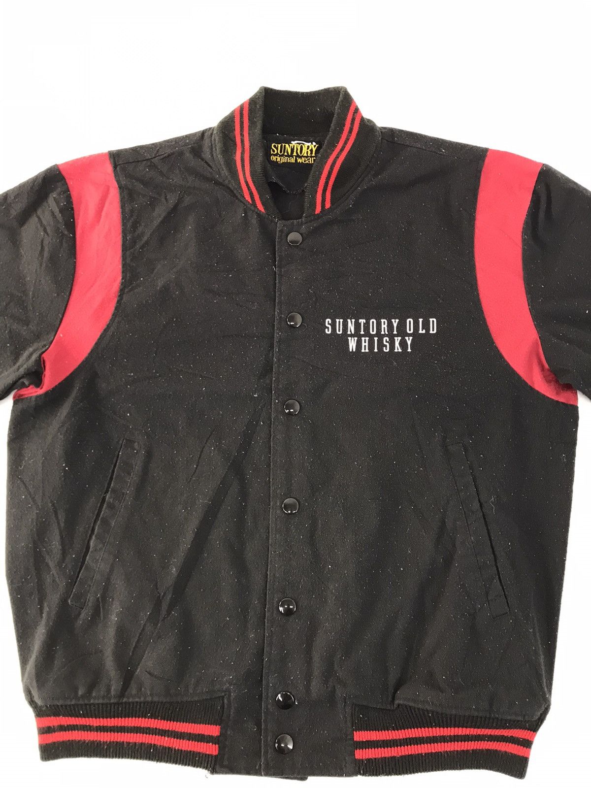 Japanese Brand Varsity Jacket Suntory Japanese Fashion Brand Snap Button Size US M / EU 48-50 / 2 - 2 Thumbnail