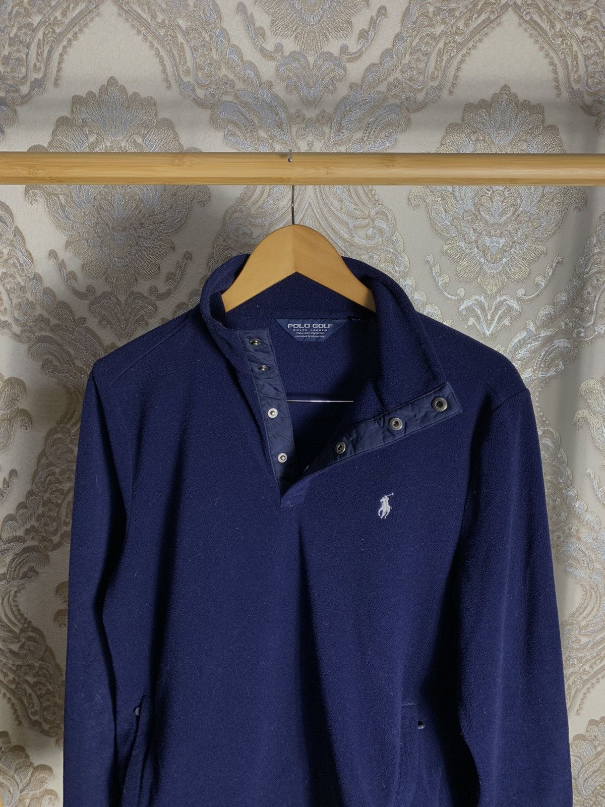 Pre-owned Polo Ralph Lauren X Vintage Polo Ralph Laurent Fleece Sweater In Blue