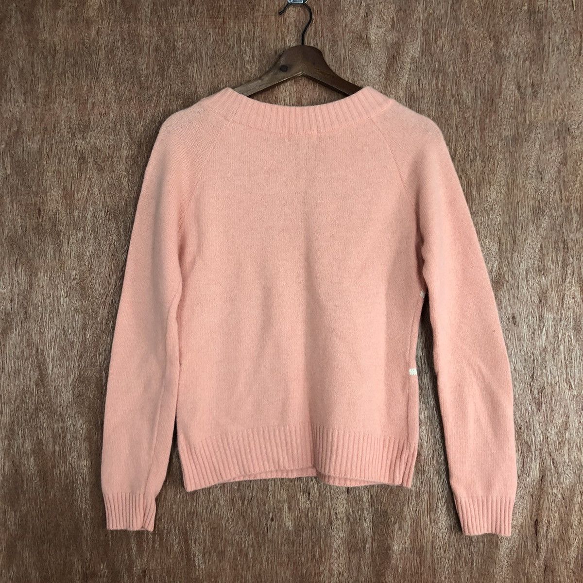 Homespun Knitwear × Japanese Brand Maria Claire Peach checkered Knitwear #6045 Size M / US 6-8 / IT 42-44 - 10 Thumbnail