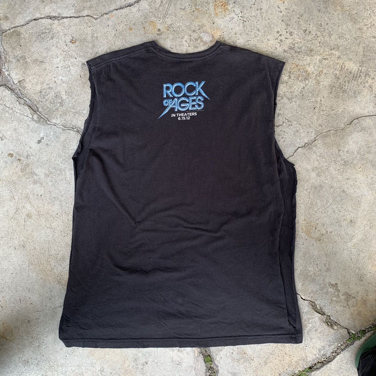 Band Tees Rock Of Ages sleeveless black tshirt tee Size US XL / EU 56 / 4 - 9 Thumbnail
