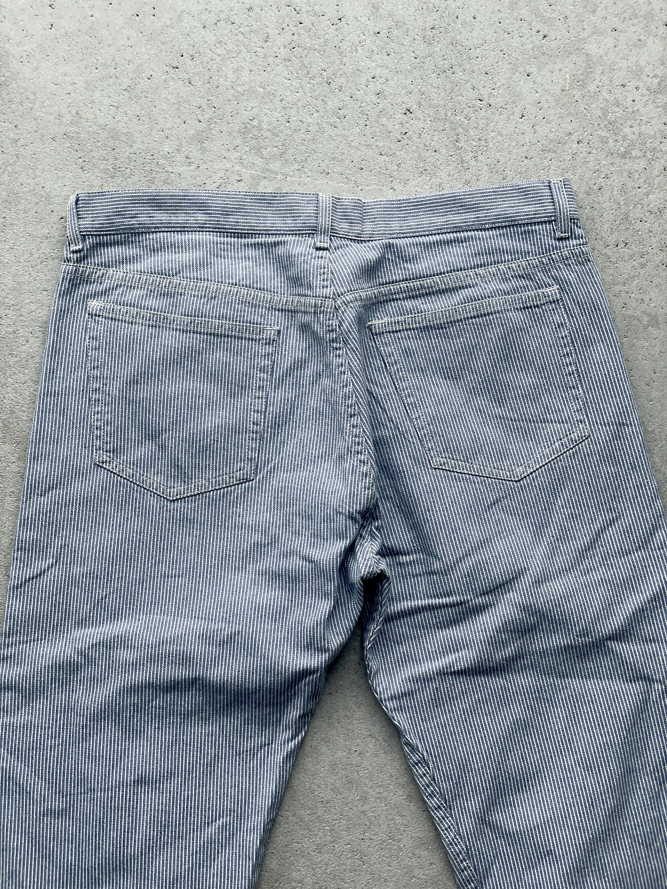 A.P.C. APC Cure Pinstripe light blue jeans Size US 32 / EU 48 - 5 Thumbnail
