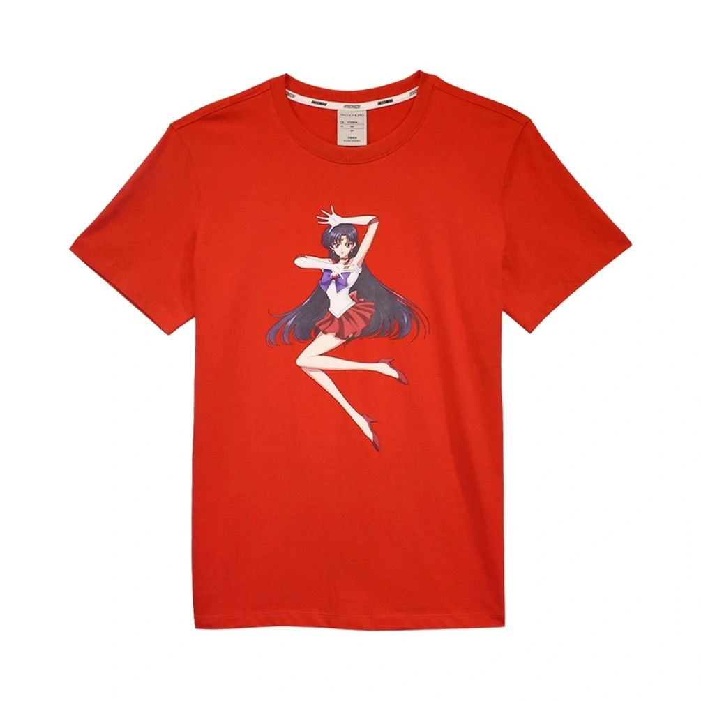image of Anima x Cartoon Network Skechers Sailor Moon Japan Anime Tee Hookup Akira Devilman in Red (Size Lar