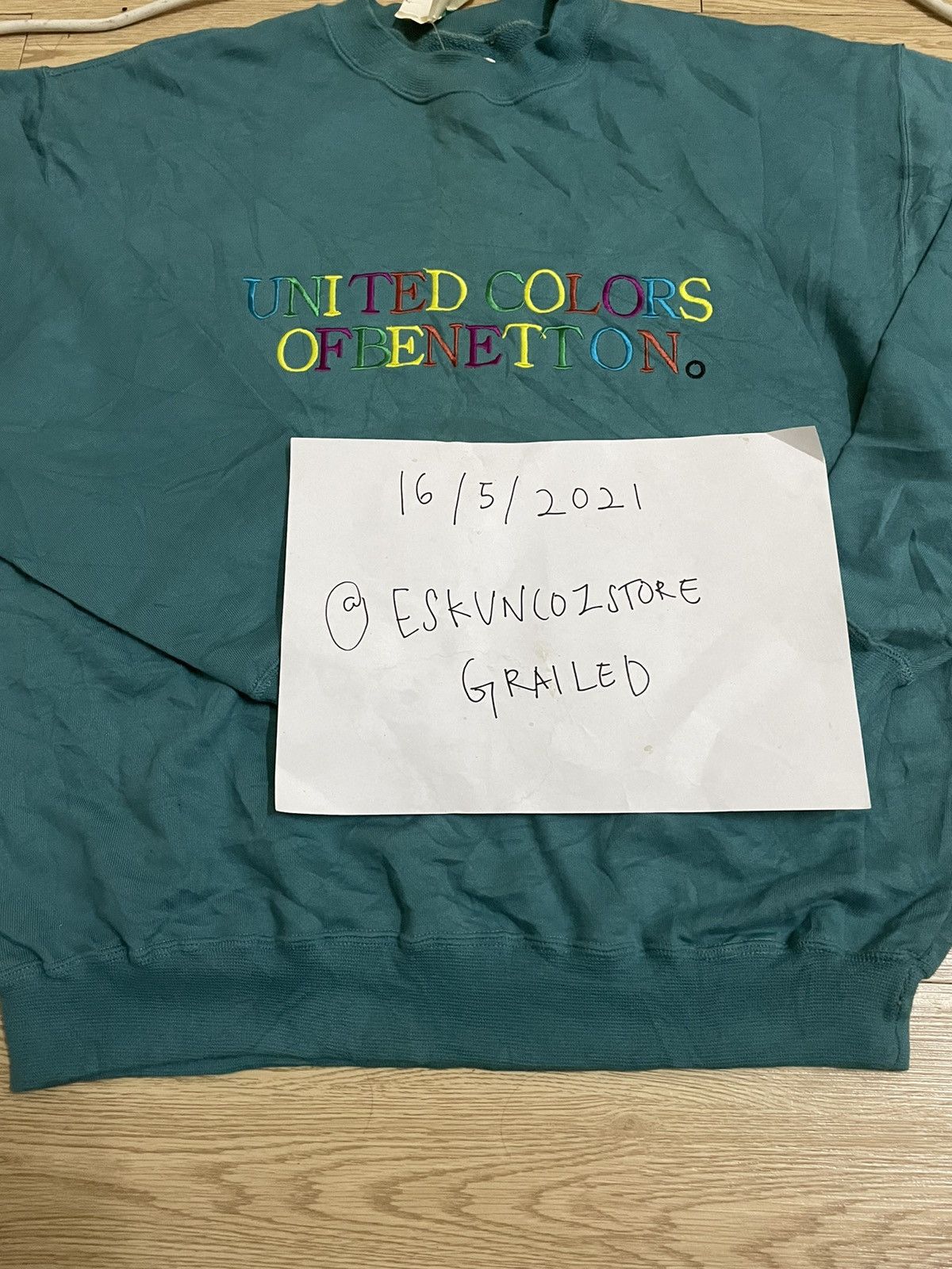 United Colors Of Benetton United Color Of Banetton Spell Out Sweatshirt Size US L / EU 52-54 / 3 - 4 Thumbnail