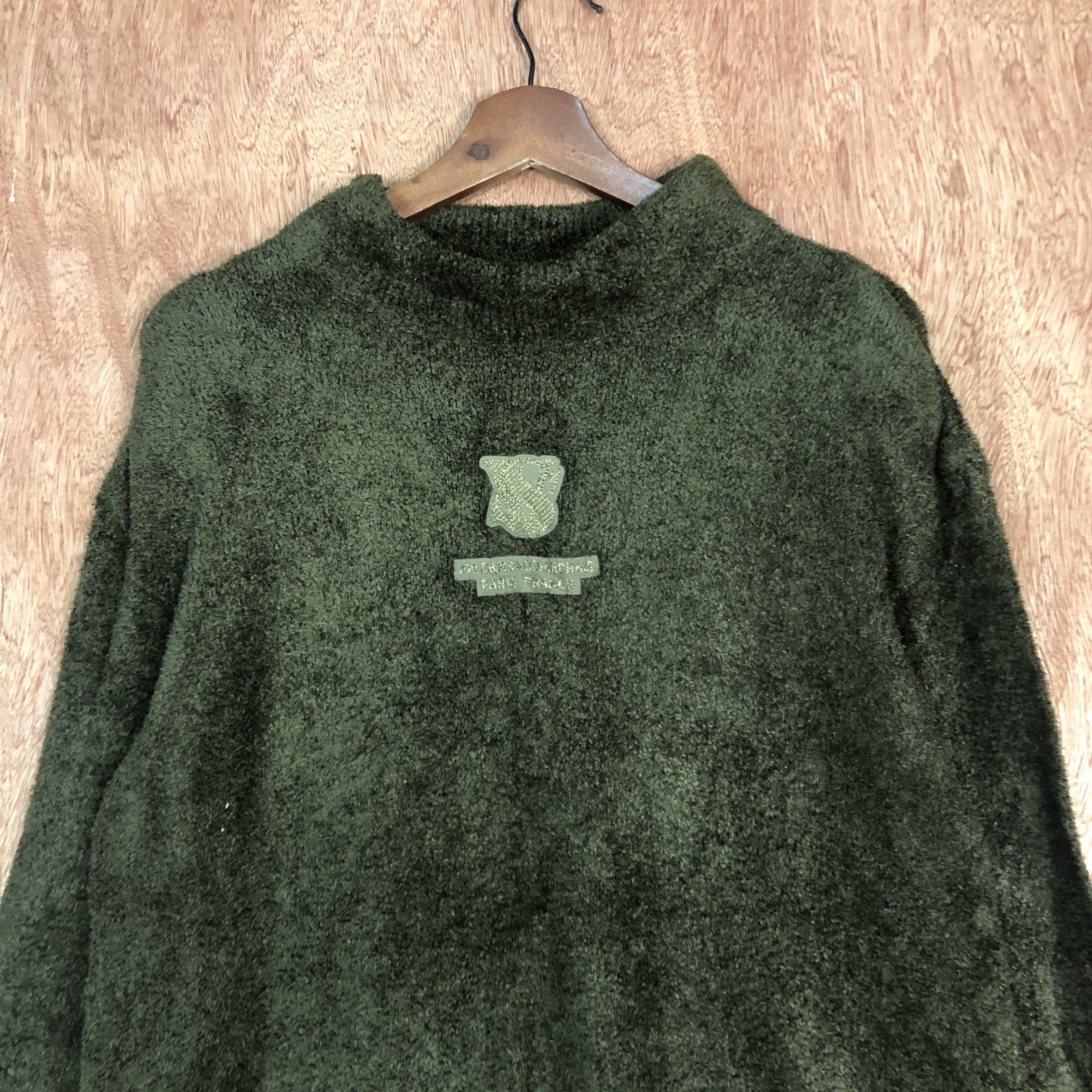 Homespun Knitwear × Japanese Brand DLL Valenza Po Green SHag Shaggy Knitwear #c517 Size US M / EU 48-50 / 2 - 8 Thumbnail