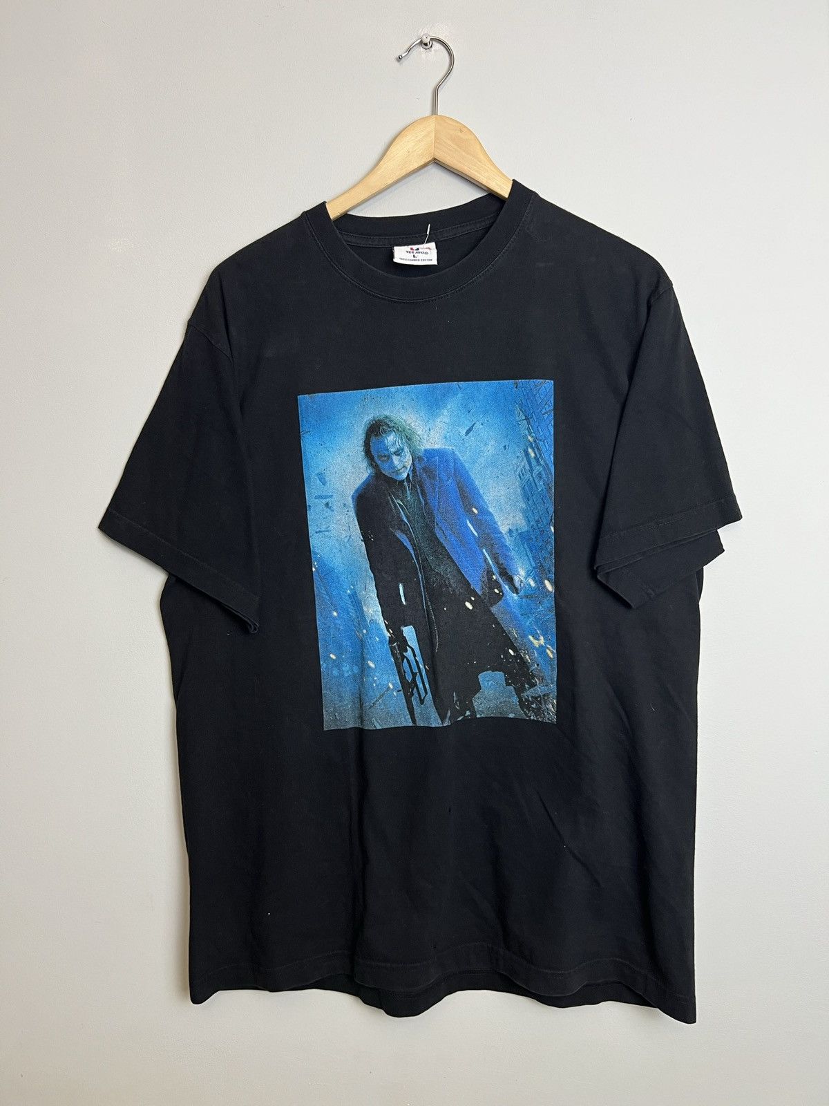 DC Comics Vintage 00s Joker The Dark Knight Heath Ledger Movie Tee Size US L / EU 52-54 / 3 - 1 Thumbnail