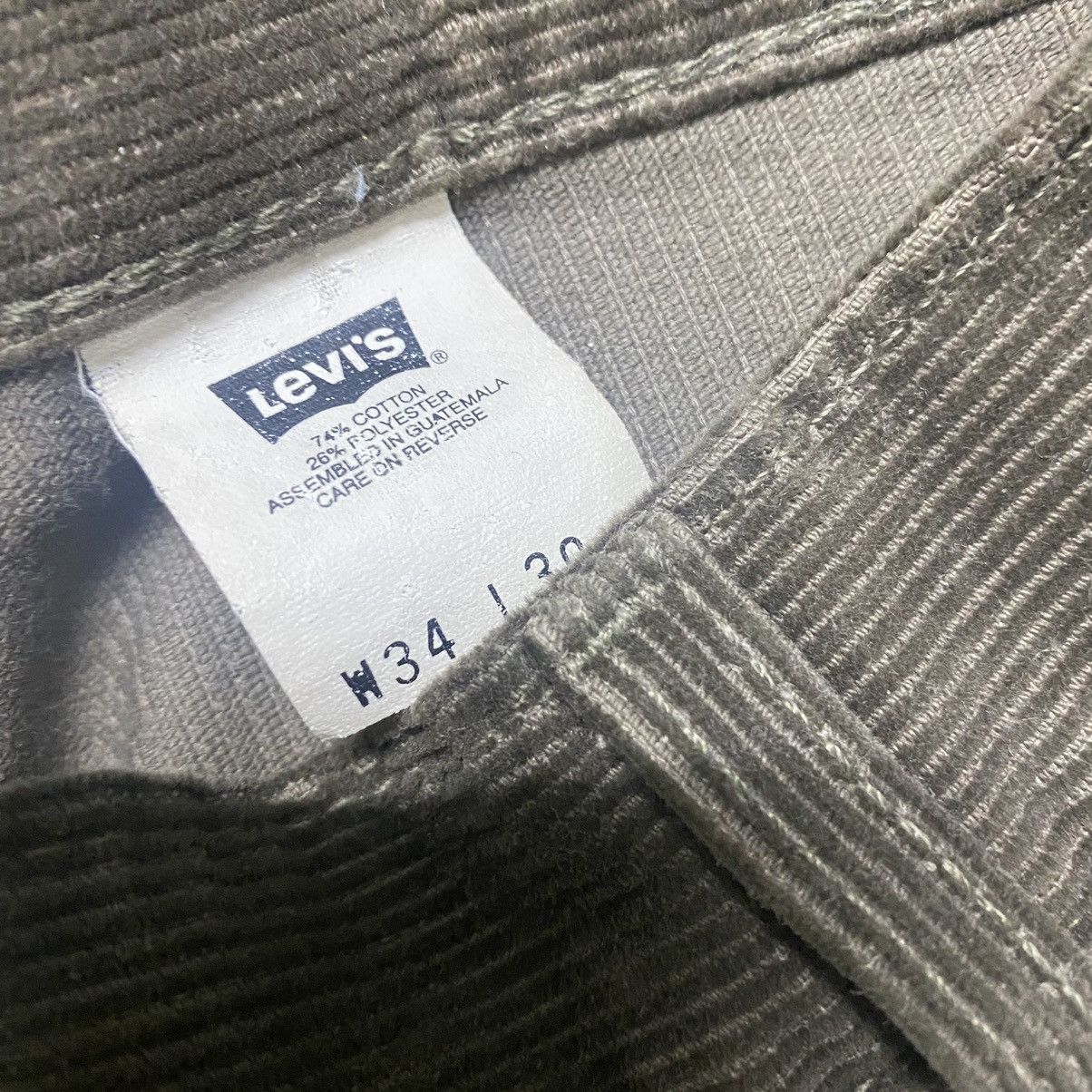 Levi's Vintage 90s Levis Silvertab Corduroy Carpenter Jumbo Pants Size US 34 / EU 50 - 17 Thumbnail