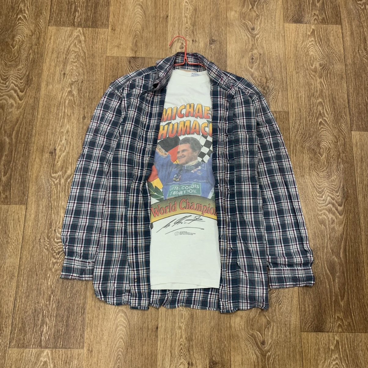 Vintage Vintage Y2K Oversized Checkered Shirt Grunge Streetwear L Size US L / EU 52-54 / 3 - 2 Thumbnail