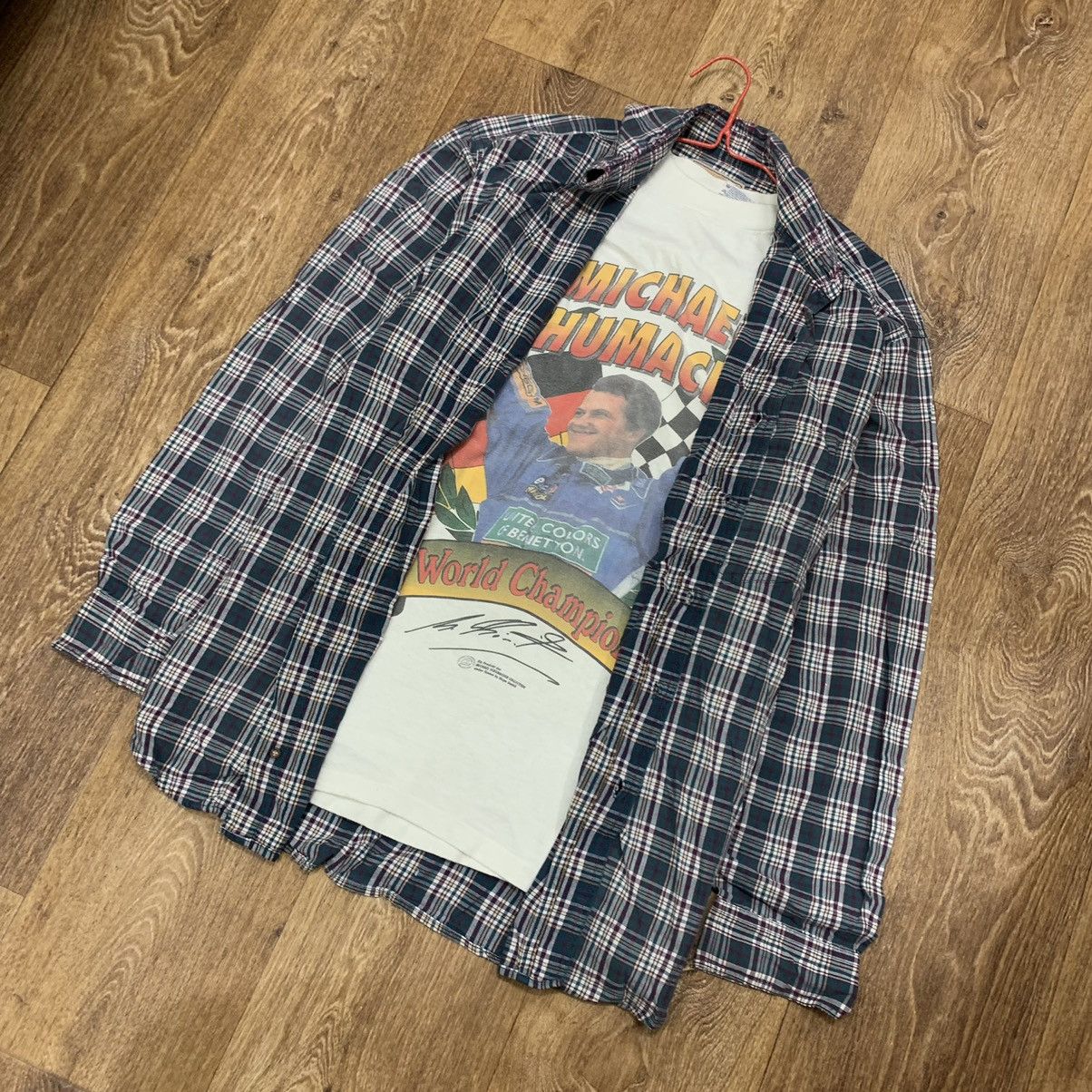 Vintage Vintage Y2K Oversized Checkered Shirt Grunge Streetwear L Size US L / EU 52-54 / 3 - 3 Thumbnail