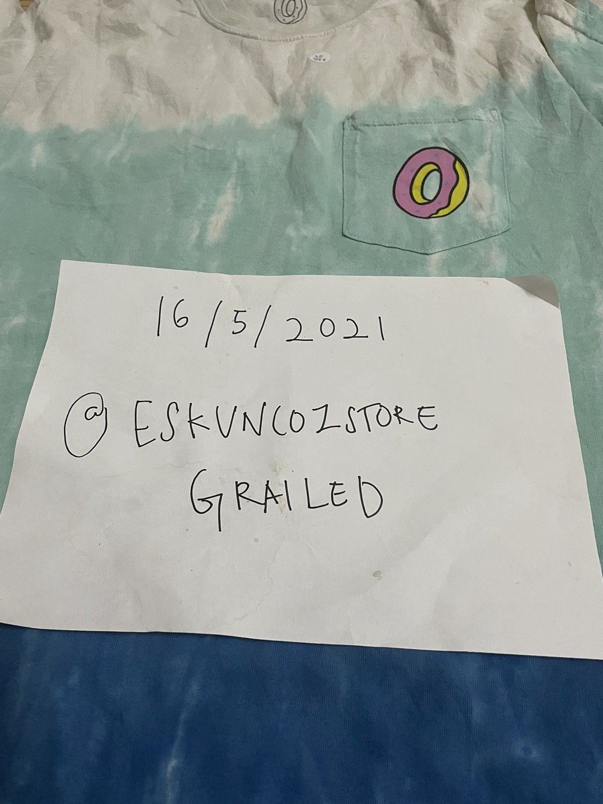 Golf Wang OFWGKTA tie dye pocket tee Size US M / EU 48-50 / 2 - 4 Thumbnail