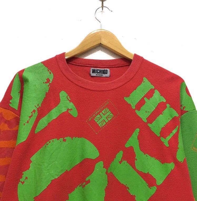 Michiko Koshino London Michiko Koshino Fullprint Crewneck Sweatshirt Big Logo Size US L / EU 52-54 / 3 - 5 Thumbnail