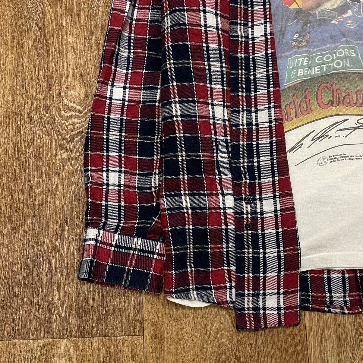 Flannel Vintage Flannel Shirt Travis Scott Style Size US XL / EU 56 / 4 - 4 Thumbnail