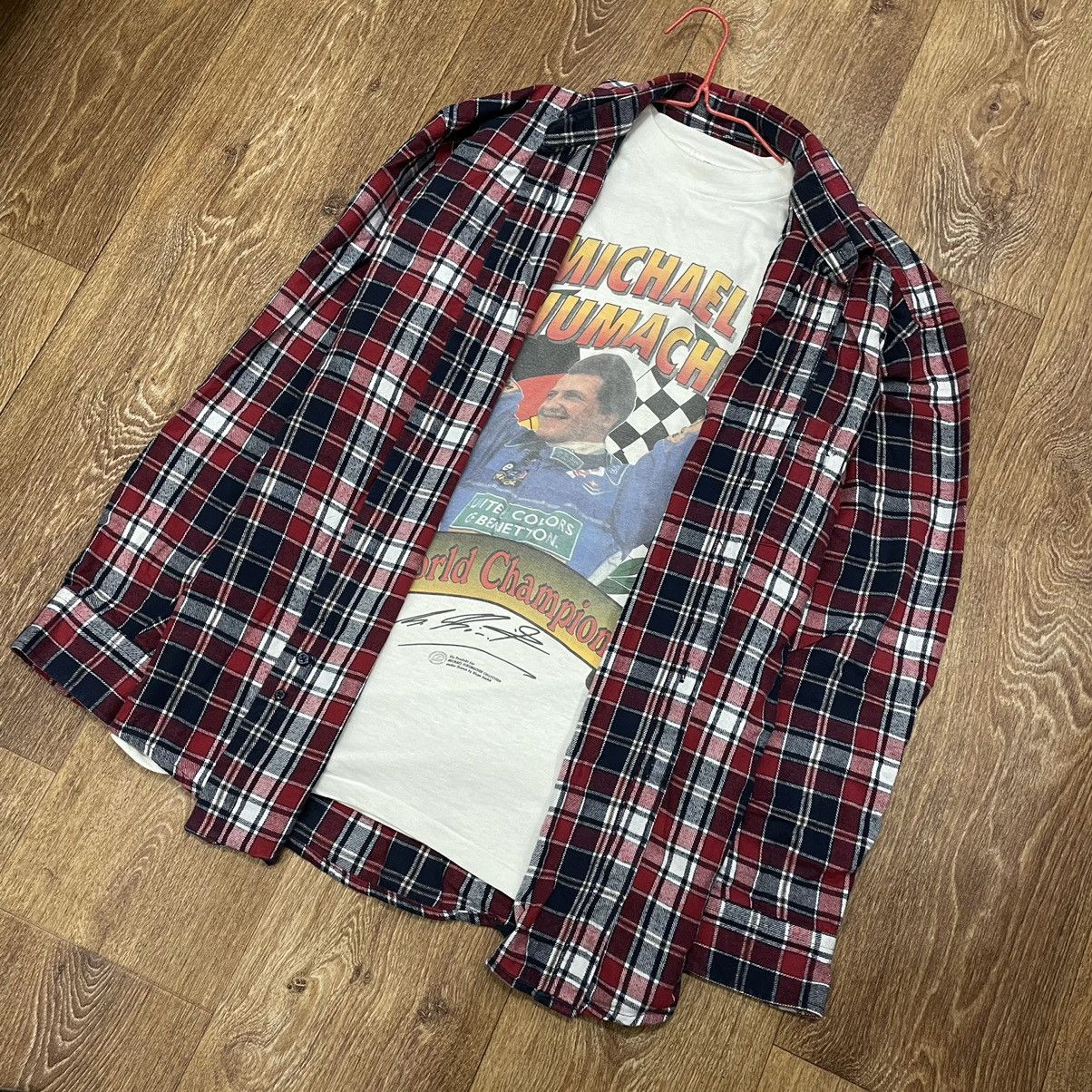 Flannel Vintage Flannel Shirt Travis Scott Style Size US XL / EU 56 / 4 - 2 Thumbnail