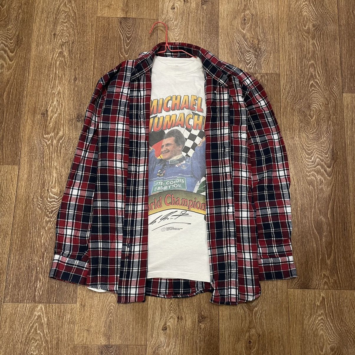 Flannel Vintage Flannel Shirt Travis Scott Style Size US XL / EU 56 / 4 - 1 Thumbnail