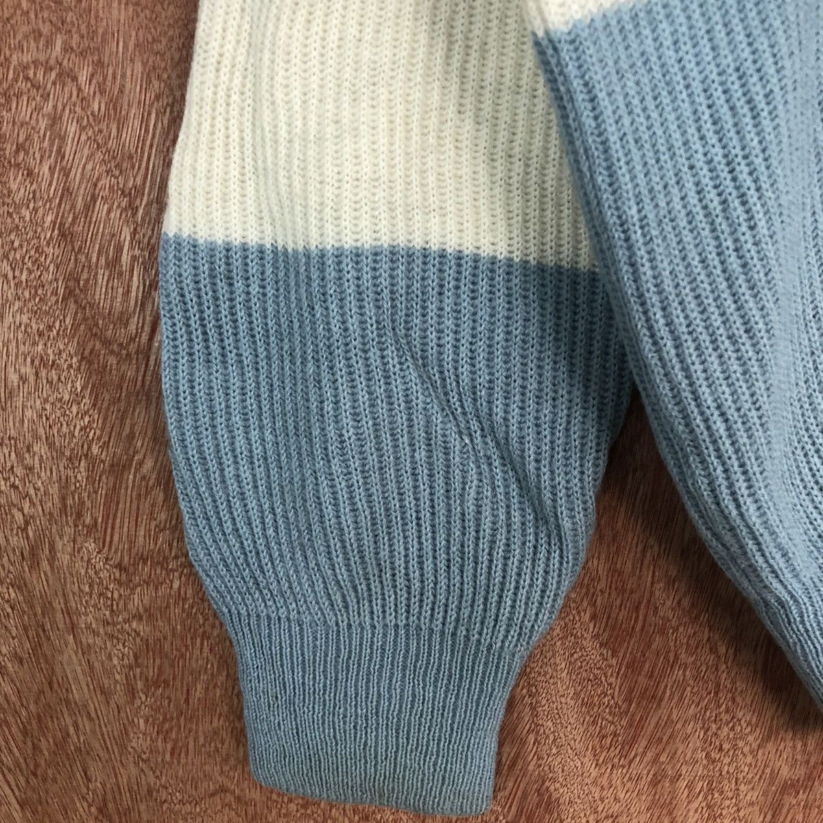Vintage DLL Portobello's Blue White italy designer Knitwear #c610 Size US L / EU 52-54 / 3 - 6 Thumbnail