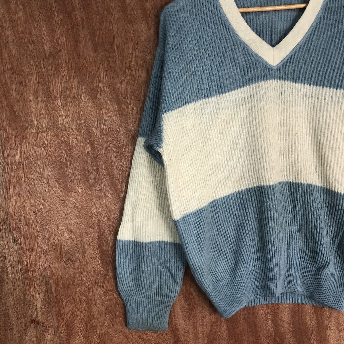 Vintage DLL Portobello's Blue White italy designer Knitwear #c610 Size US L / EU 52-54 / 3 - 7 Thumbnail