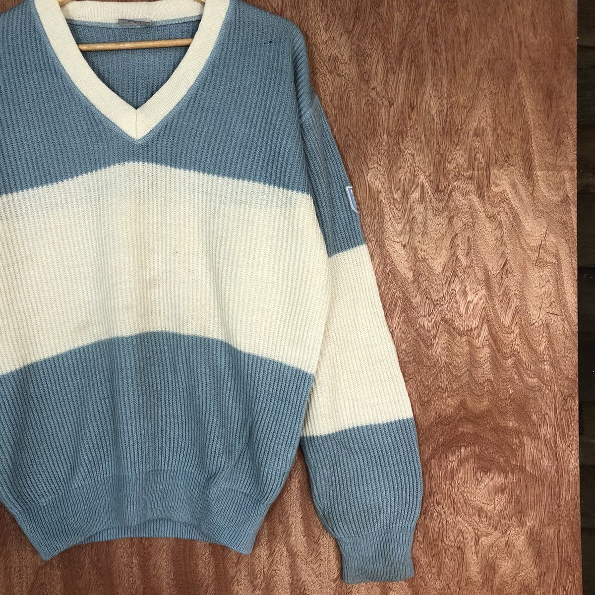 Vintage DLL Portobello's Blue White italy designer Knitwear #c610 Size US L / EU 52-54 / 3 - 5 Thumbnail
