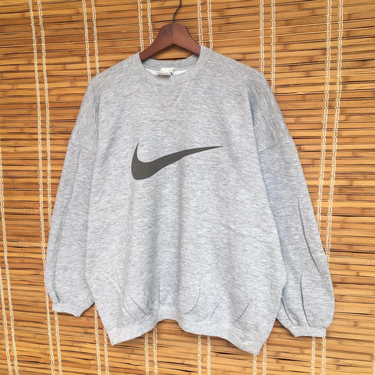 Nike Vintage 90s Nike Big Swoosh Sweatshirt Big Logo Size US M / EU 48-50 / 2 - 3 Thumbnail