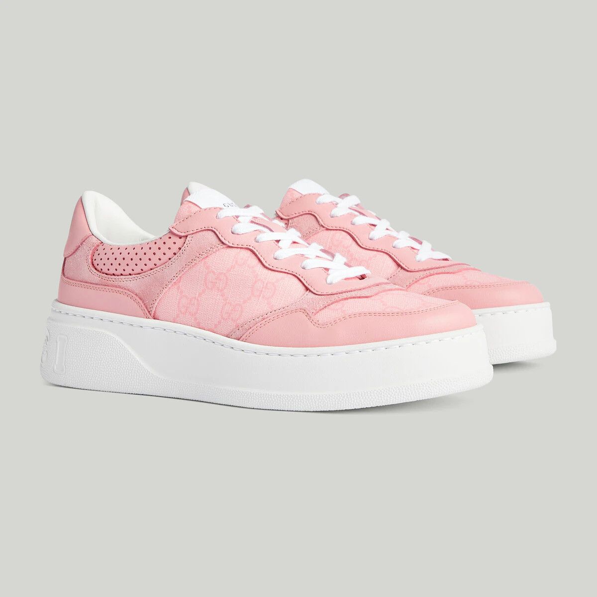Gucci × Pink × Sneakers GUCCI GG RHYTON LOGO MONOGRAM ‎ 700775 AAB3I ...