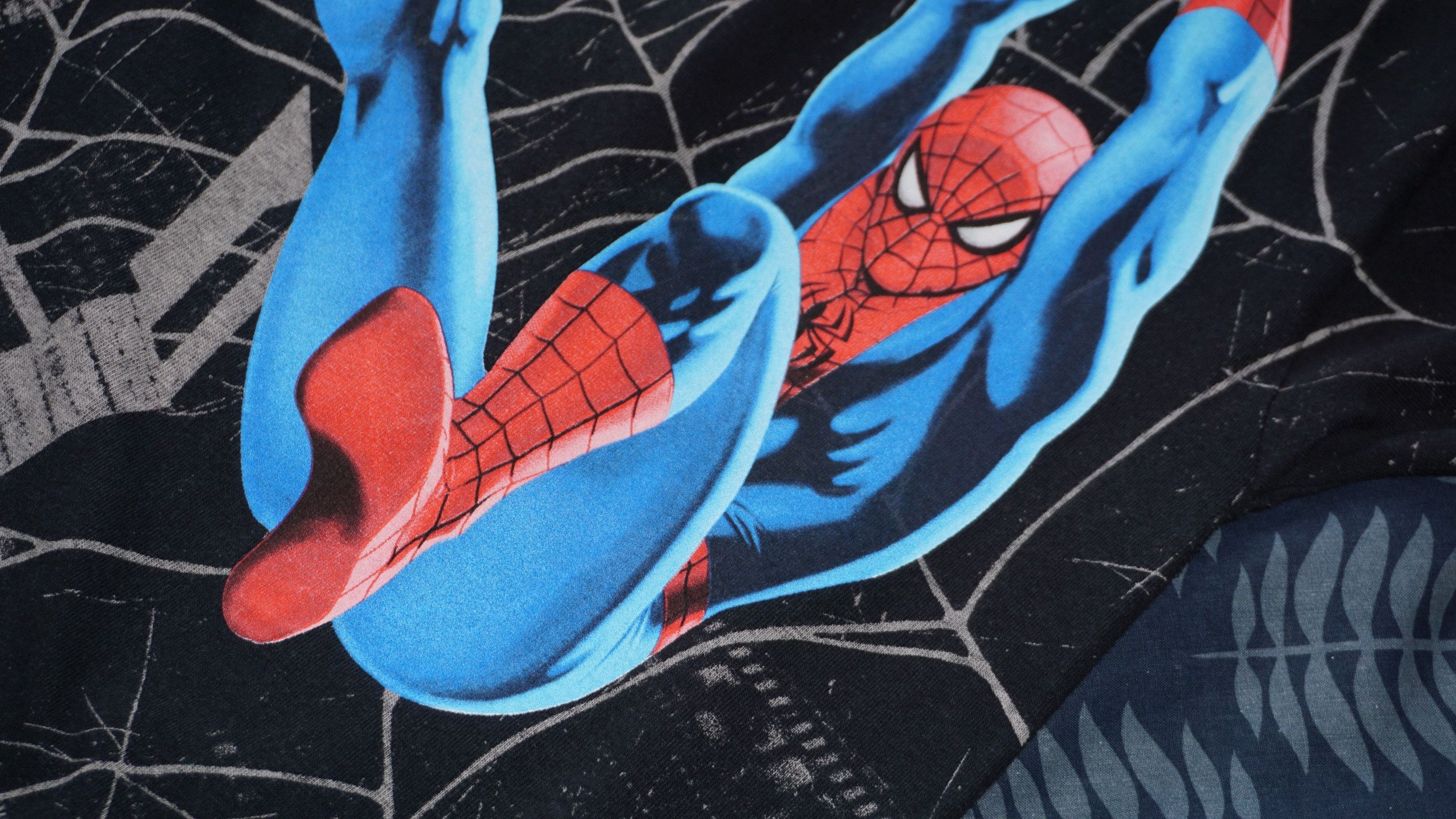 Marvel Comics RARE Spiderman Y2K AOP Overprint Full Print Vintage tshirt Size US L / EU 52-54 / 3 - 9 Thumbnail