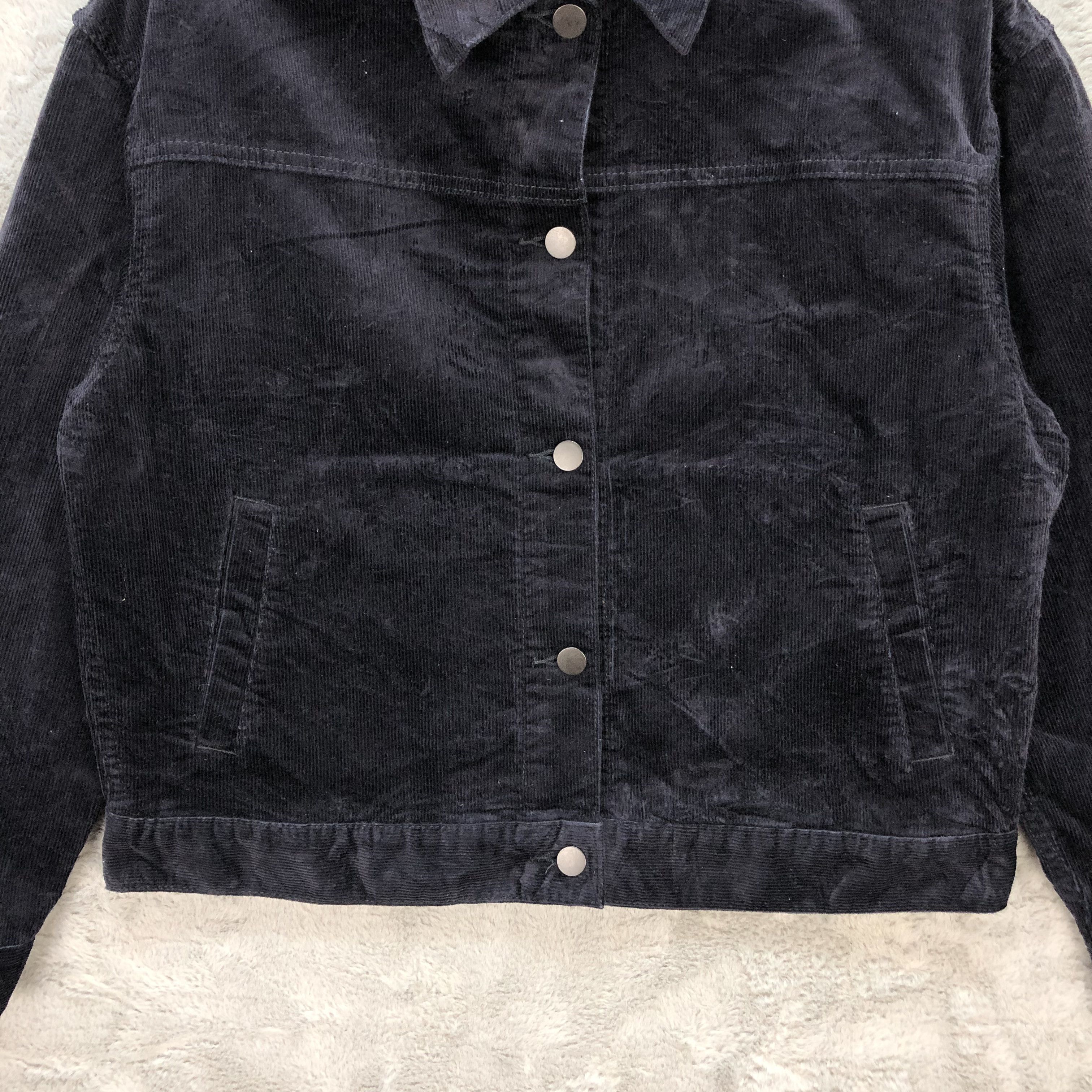 Japanese Brand Uniqlo Corduroy Cropped Jacket #6324-60 Size M / US 6-8 / IT 42-44 - 3 Thumbnail