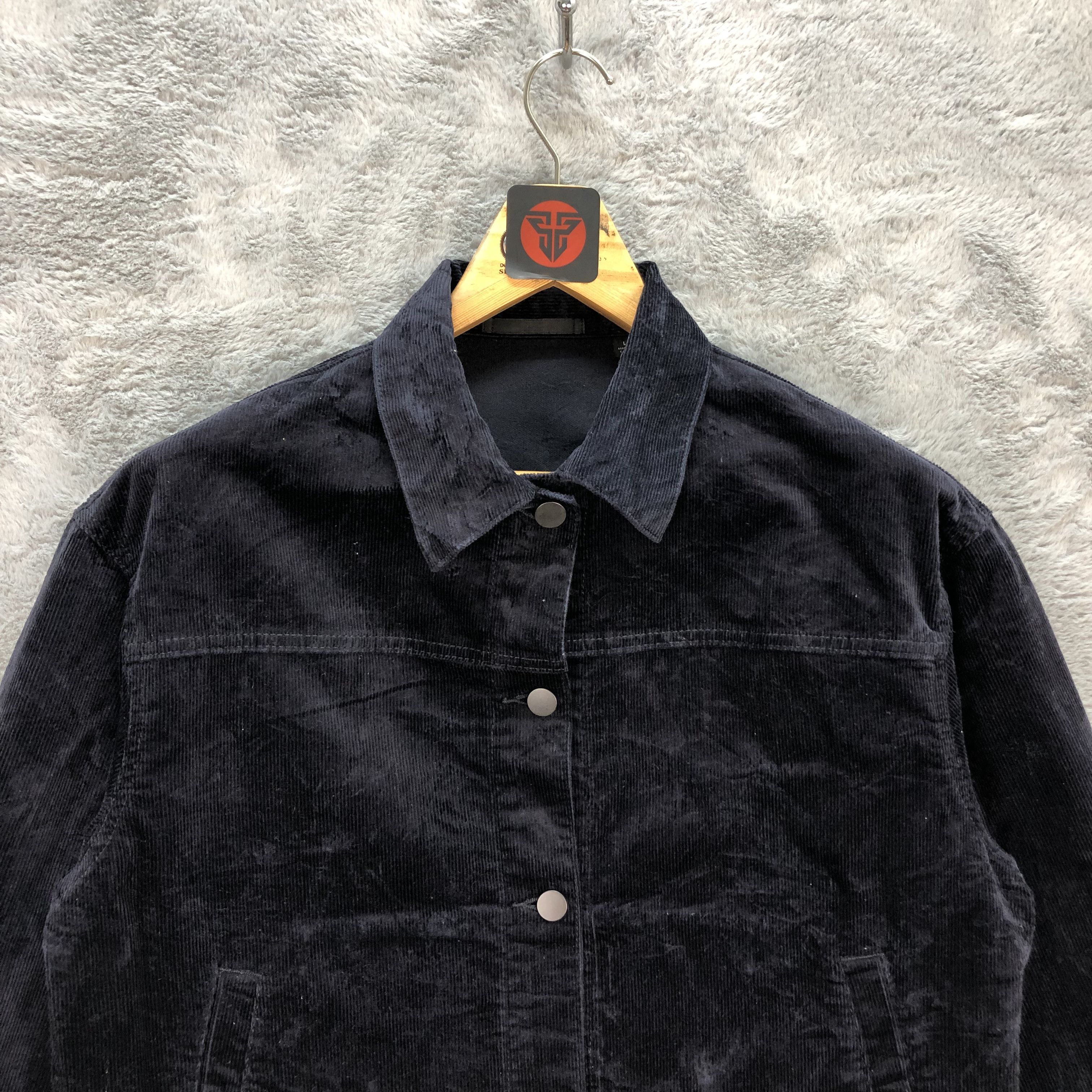 Japanese Brand Uniqlo Corduroy Cropped Jacket #6324-60 Size M / US 6-8 / IT 42-44 - 2 Thumbnail