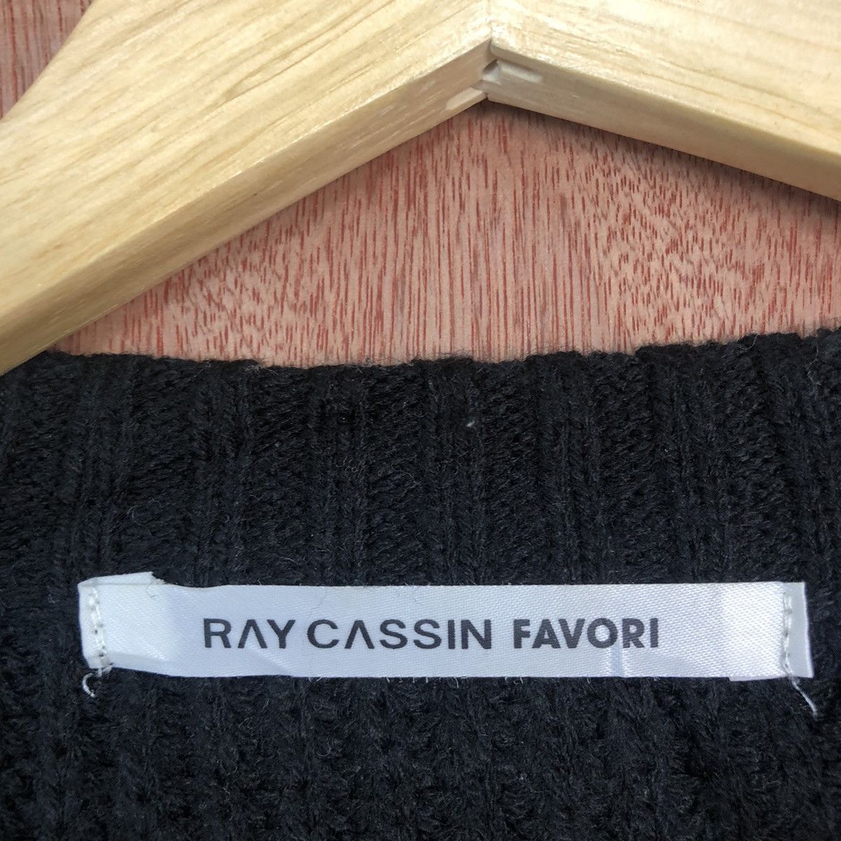 Homespun Knitwear × Japanese Brand DL Ray Cassin Black Flower art cable Knitwear #c596 Size US M / EU 48-50 / 2 - 9 Thumbnail