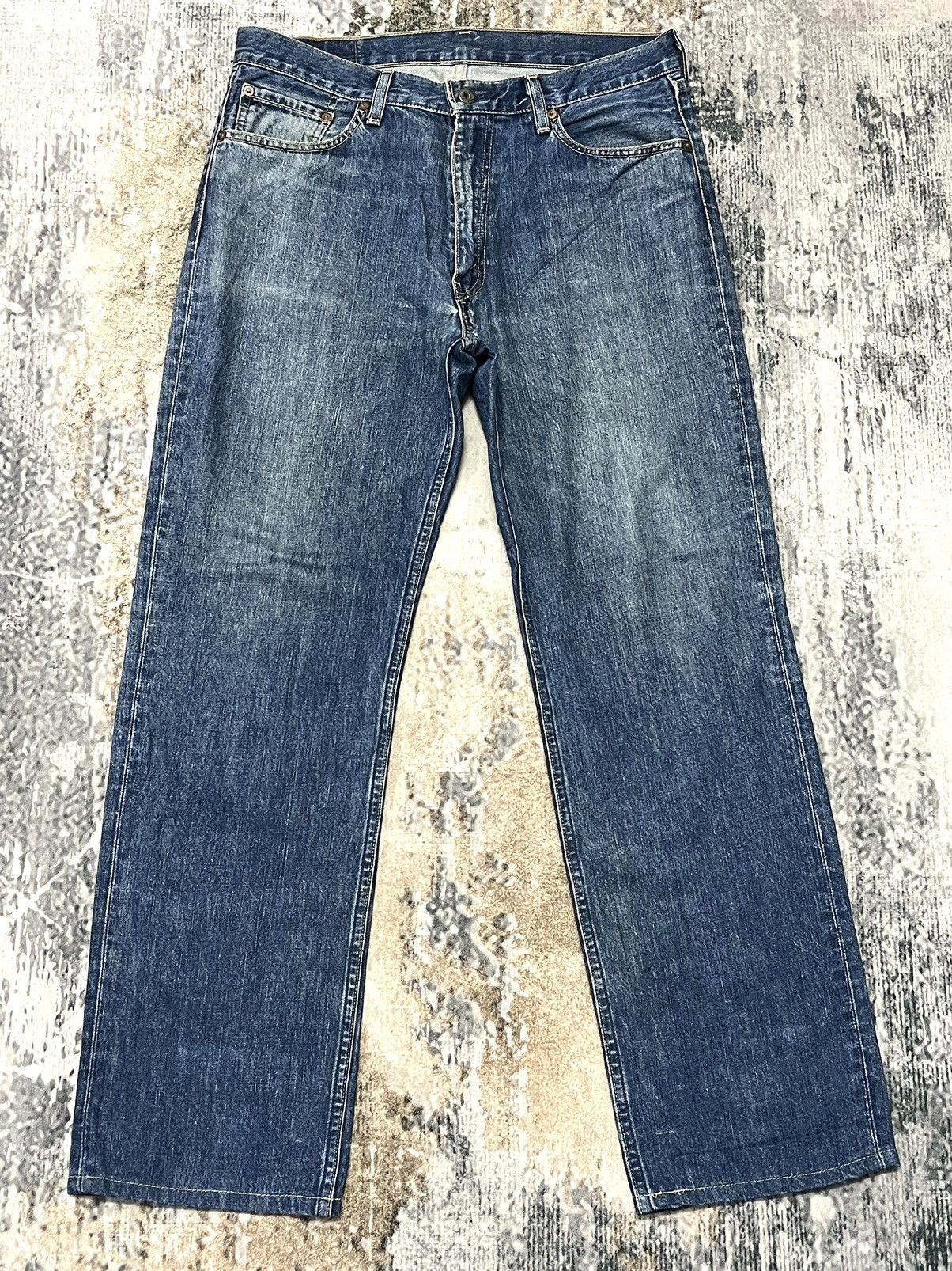 Vintage Levis Lot 502 Regular Jeans Zipper Denim