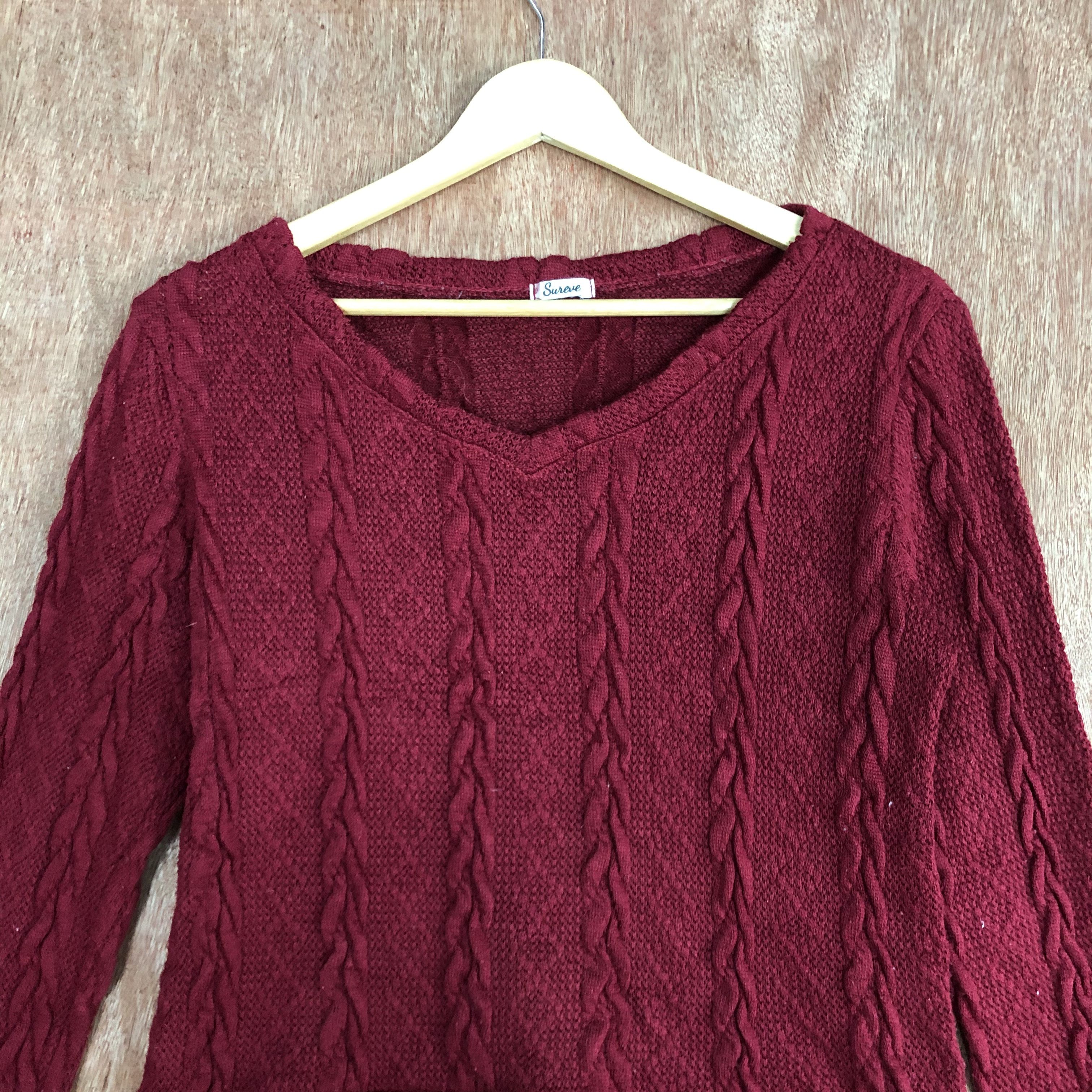 Homespun Knitwear Sureve Red Knitwear japan#c478 Size M / US 6-8 / IT 42-44 - 8 Thumbnail