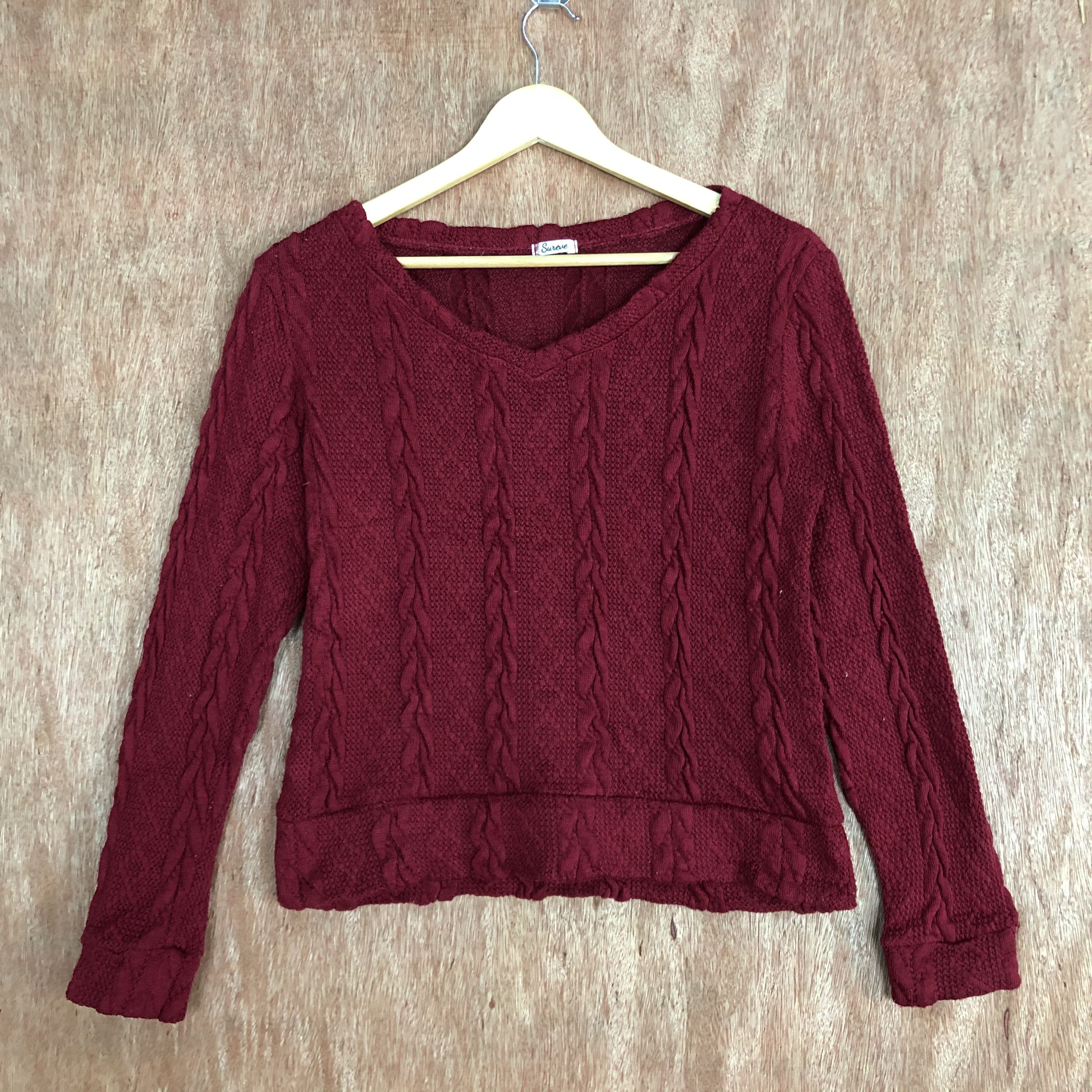 Homespun Knitwear Sureve Red Knitwear japan#c478 Size M / US 6-8 / IT 42-44 - 5 Thumbnail