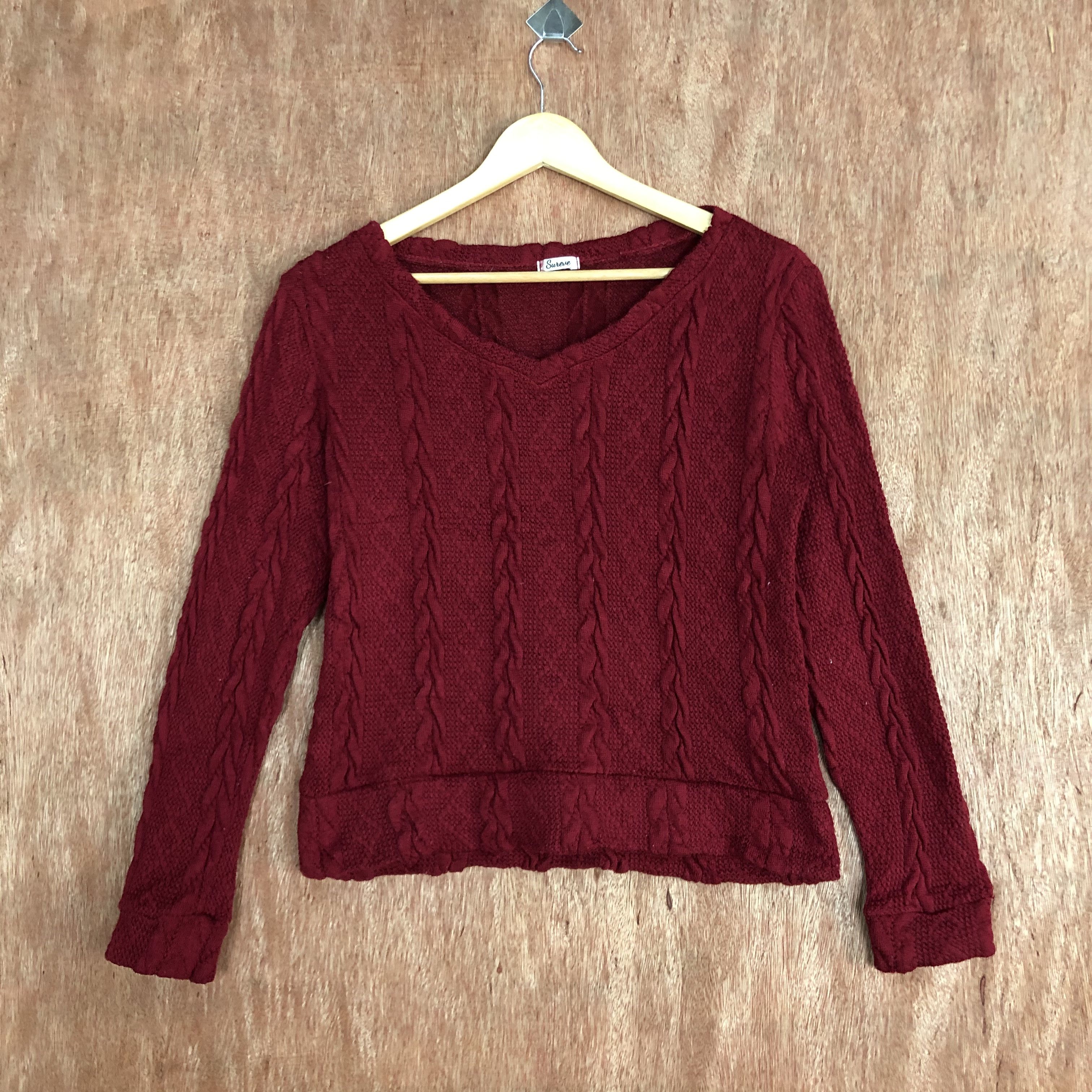 Homespun Knitwear Sureve Red Knitwear japan#c478 Size M / US 6-8 / IT 42-44 - 1 Thumbnail