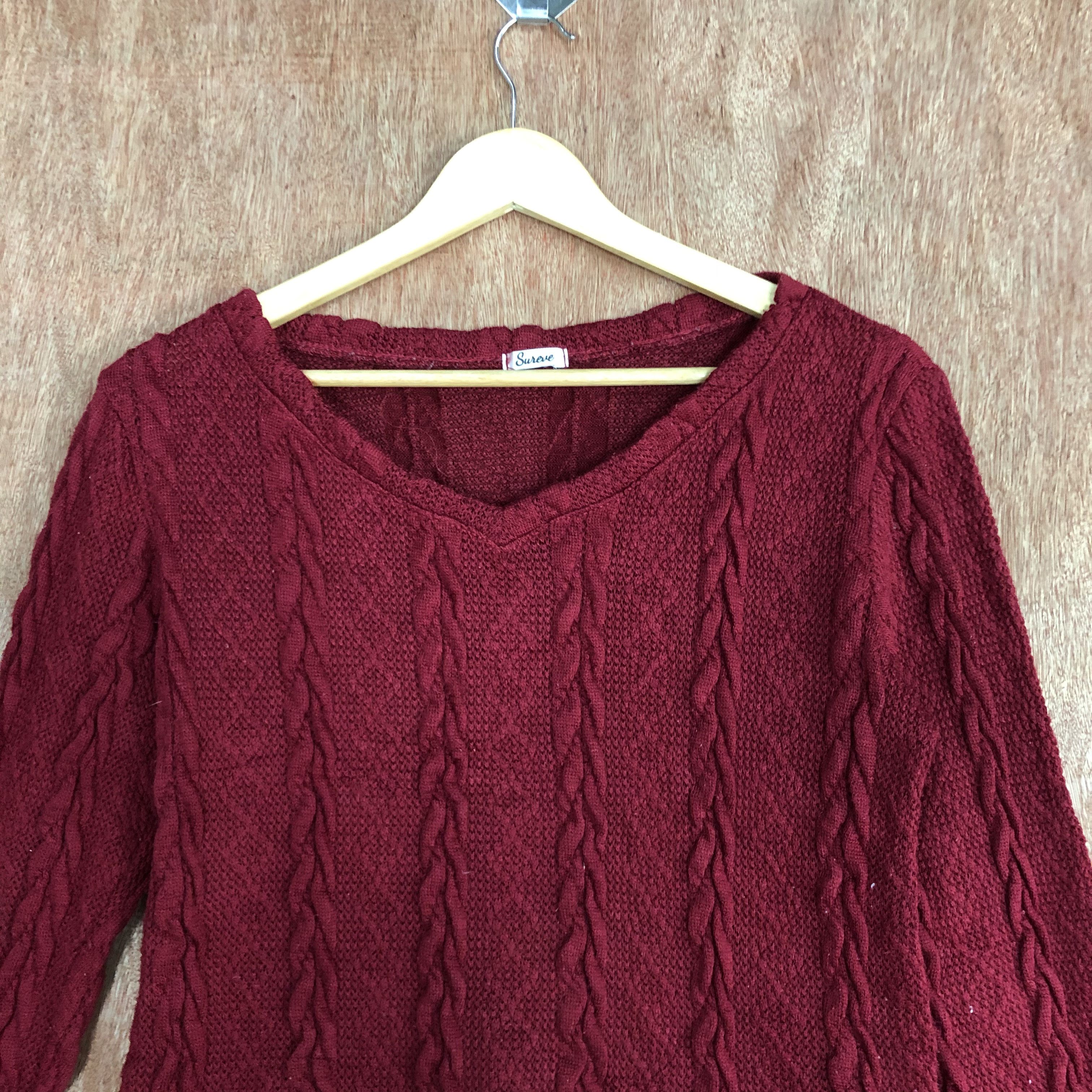 Homespun Knitwear Sureve Red Knitwear japan#c478 Size M / US 6-8 / IT 42-44 - 2 Thumbnail