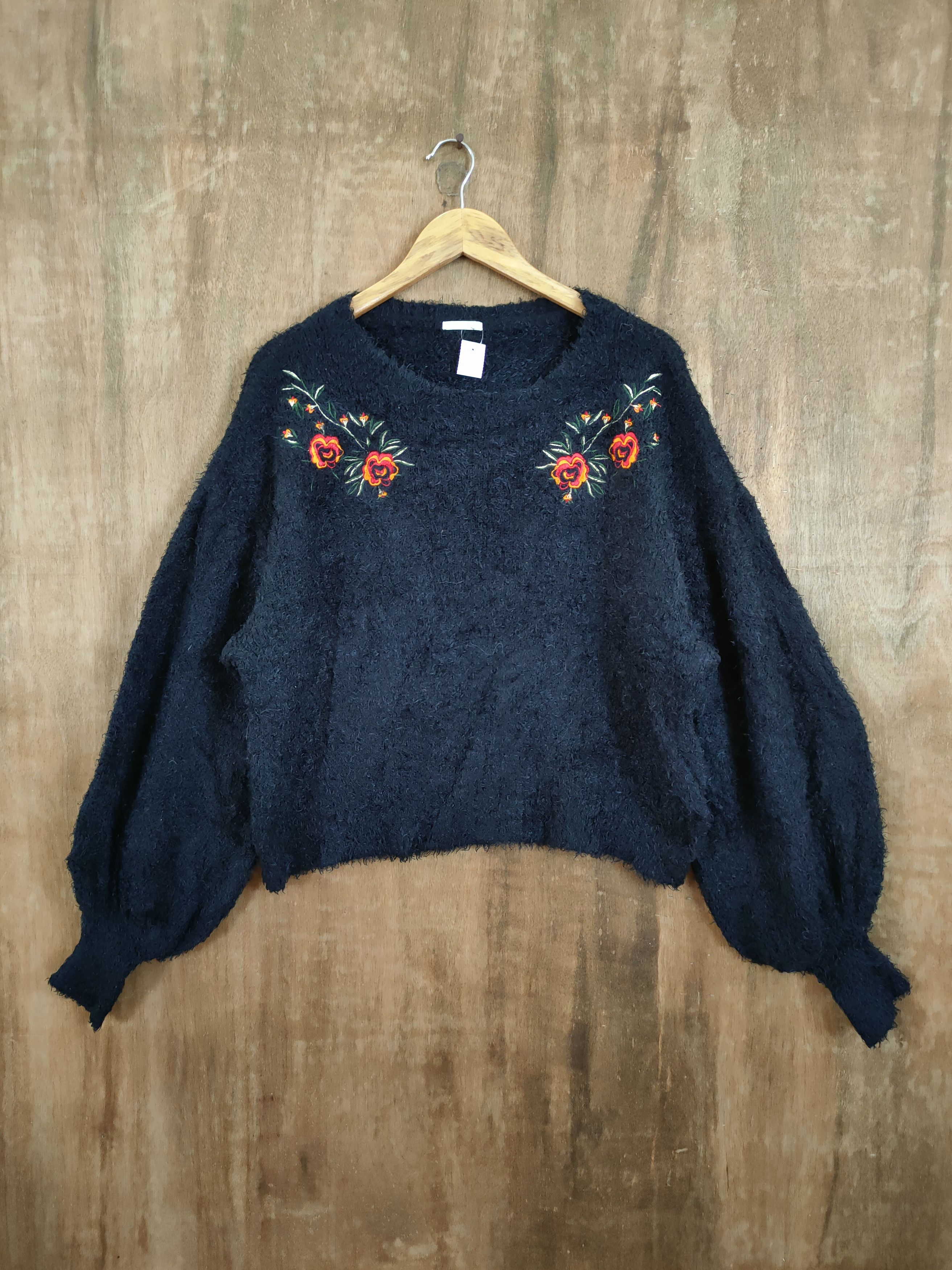 Homespun Knitwear D GU mohair soft fur shag shaggy knitwear japan #46-996 Size US M / EU 48-50 / 2 - 1 Thumbnail