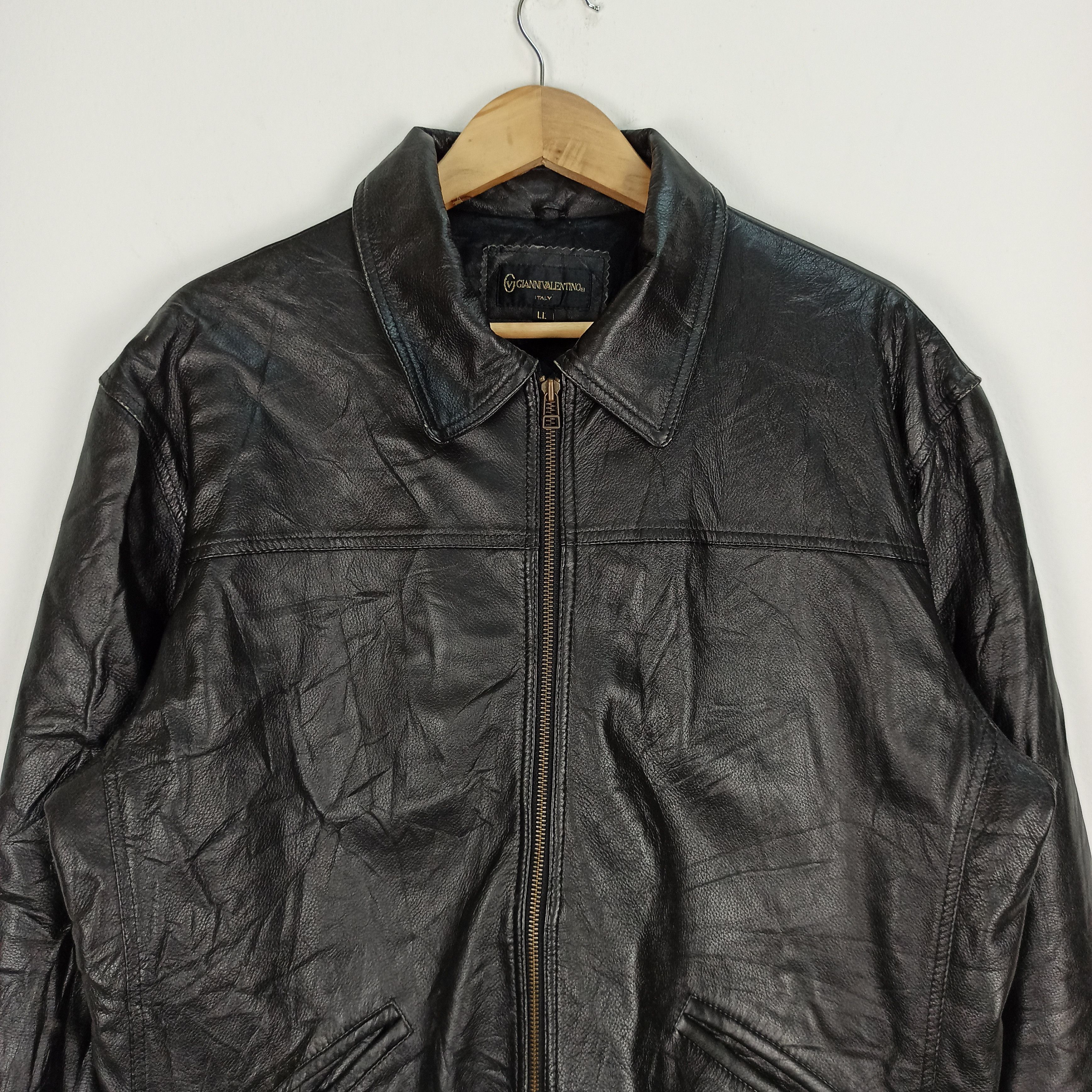 Gianni Valentino 🔥Rare🔥 Gianni Valentino Italy Leather Jacket Size US XL / EU 56 / 4 - 2 Thumbnail