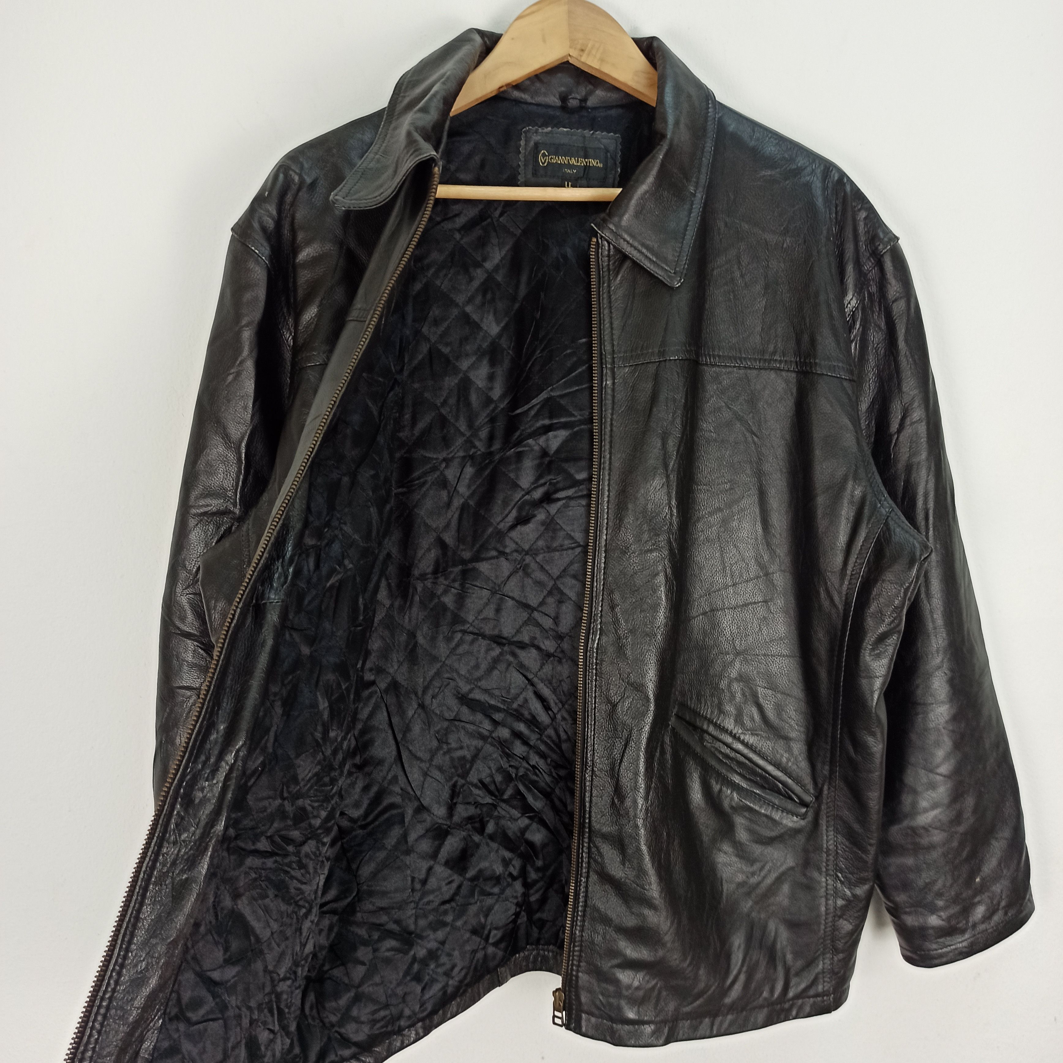 Gianni Valentino 🔥Rare🔥 Gianni Valentino Italy Leather Jacket Size US XL / EU 56 / 4 - 7 Thumbnail