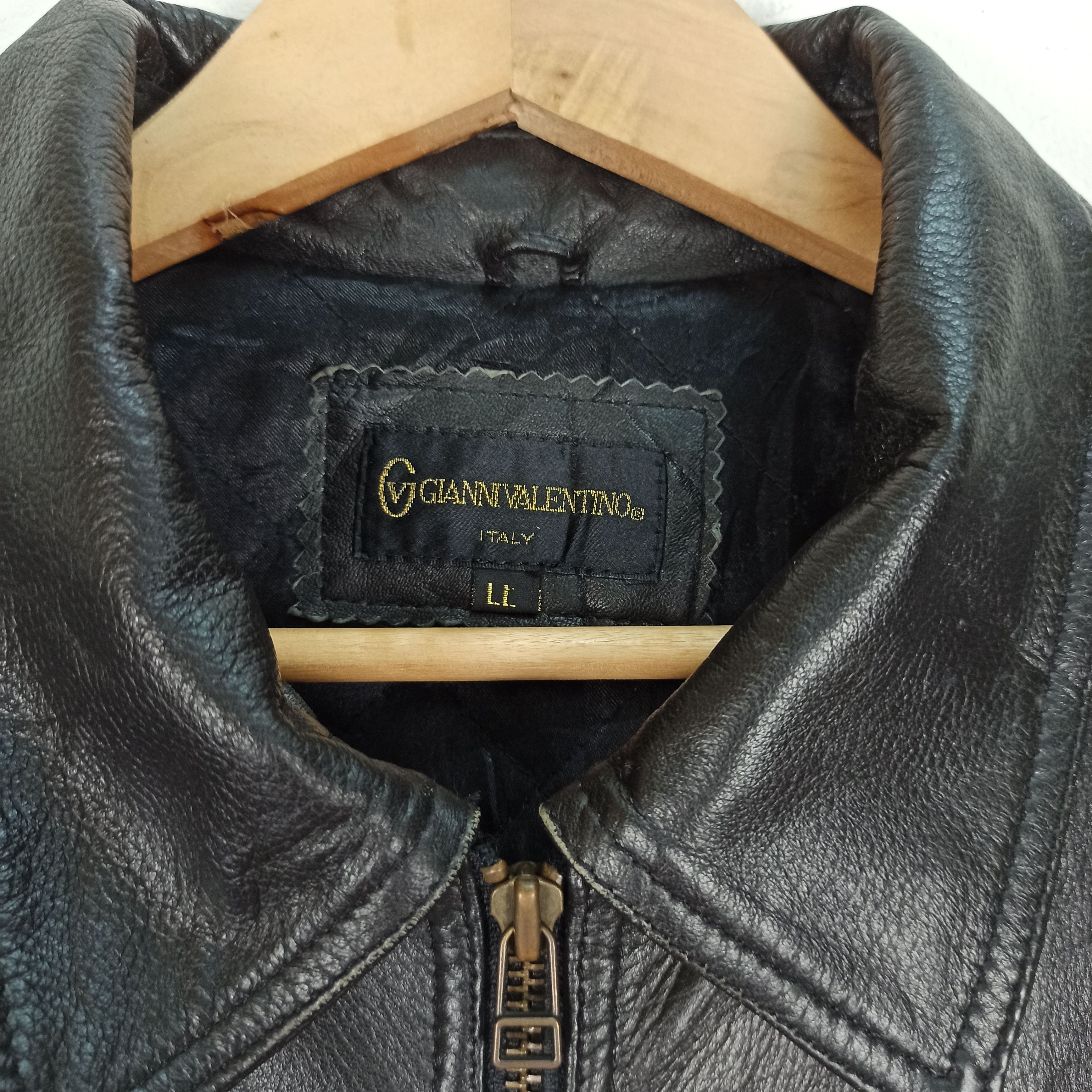 Gianni Valentino 🔥Rare🔥 Gianni Valentino Italy Leather Jacket Size US XL / EU 56 / 4 - 10 Thumbnail